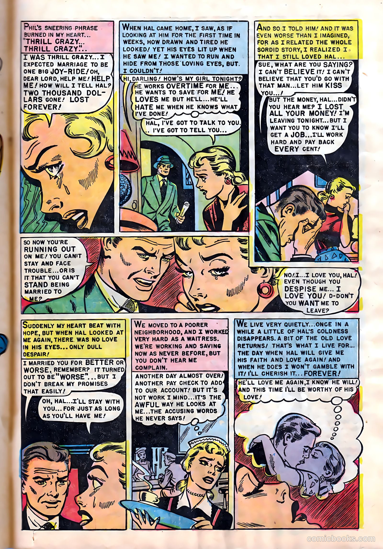 Romantic Hearts #7 (1954) — page 25 of 36