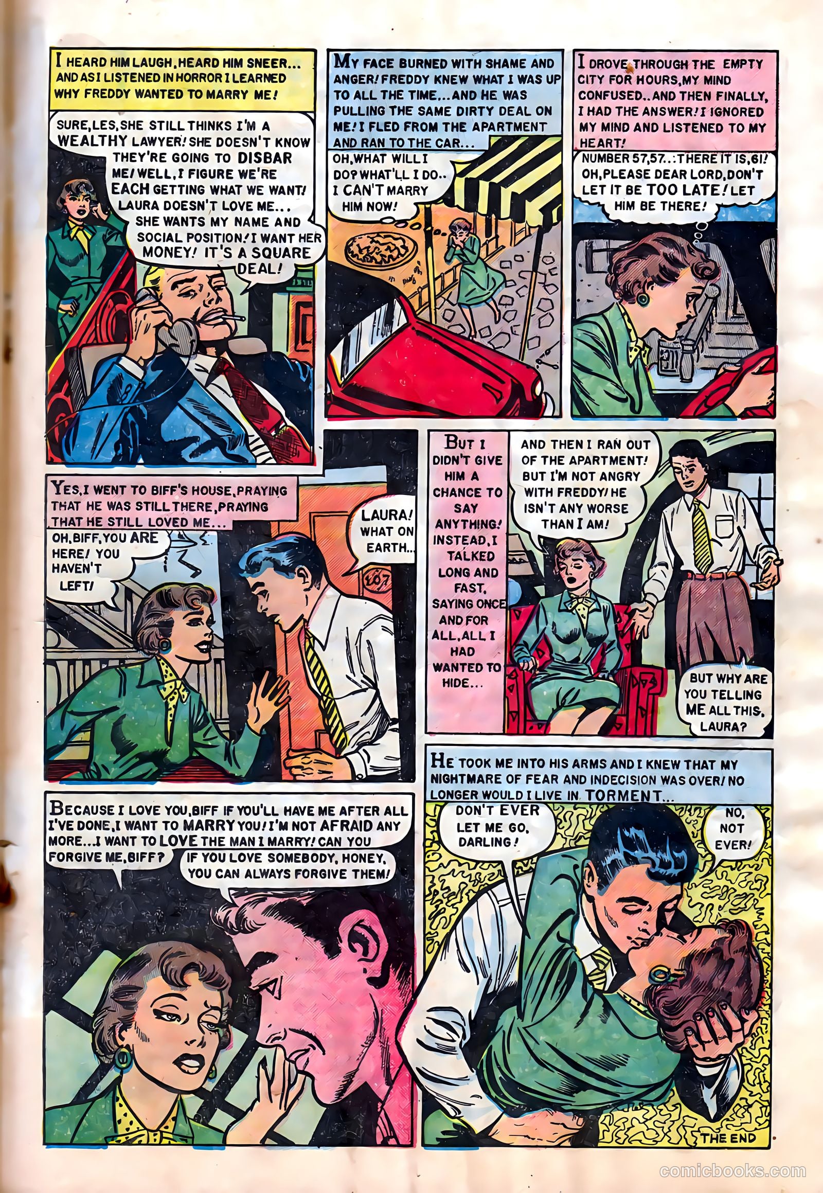 Romantic Hearts #7 (1952) — page 17 of 36