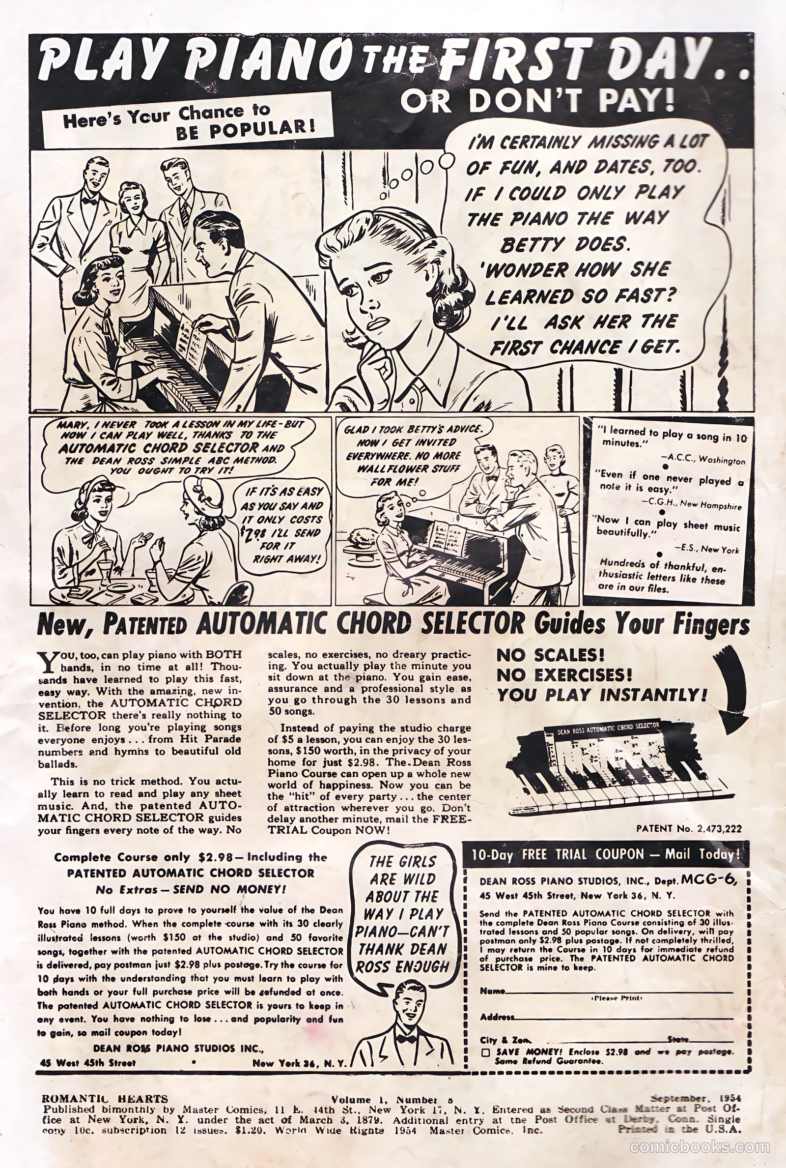 Romantic Hearts #8 (1954) — page 2 of 36