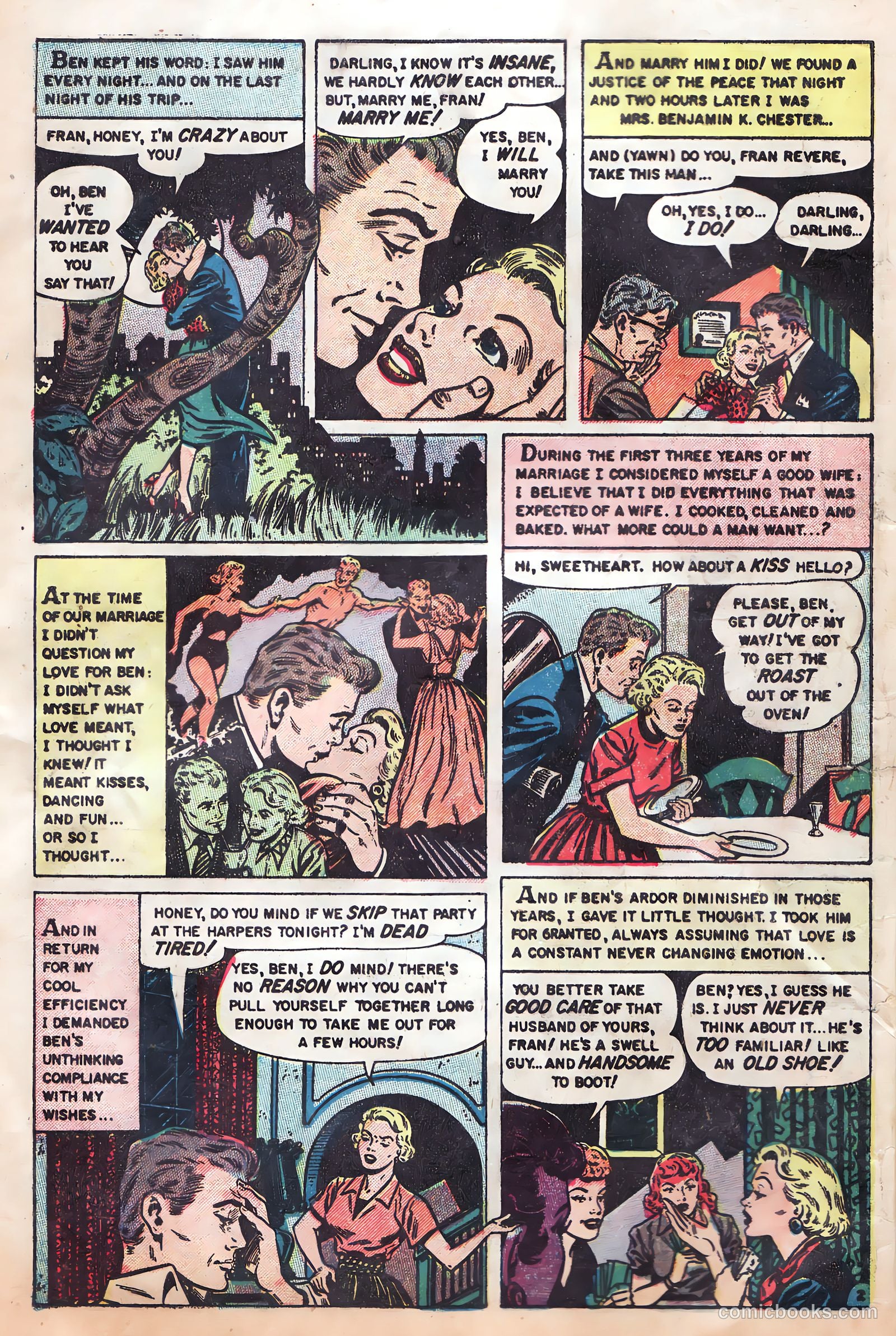 Romantic Hearts #8 (1954) — page 4 of 36