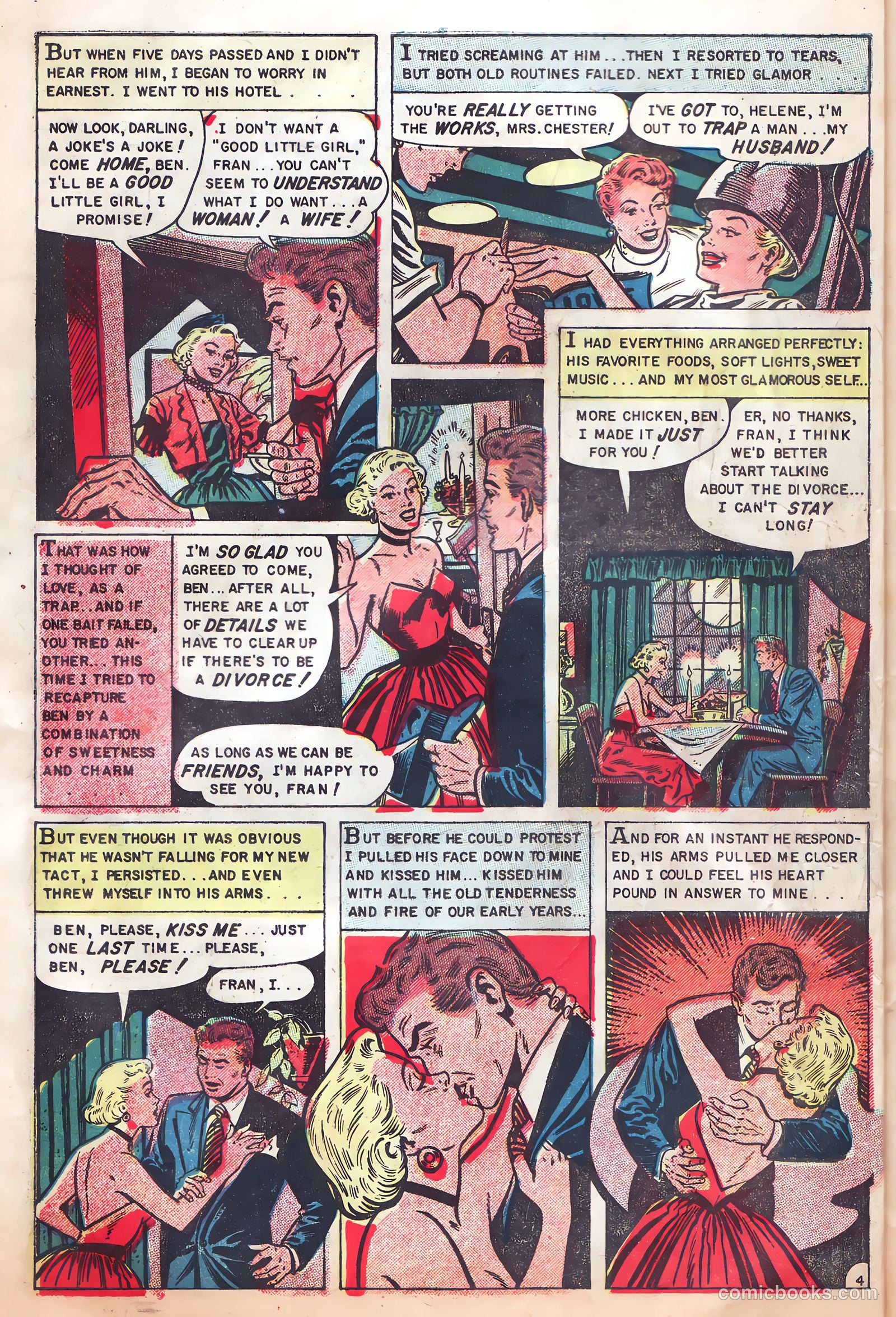 Romantic Hearts #8 (1954) — page 6 of 36