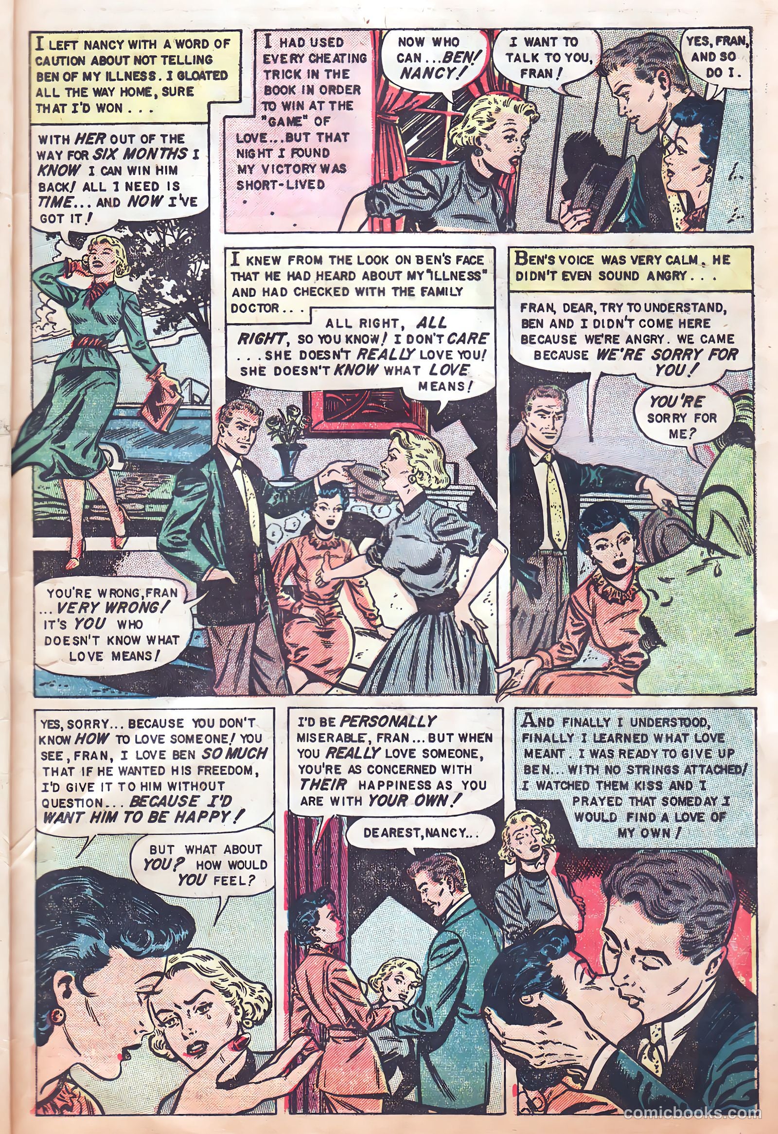 Romantic Hearts #8 (1954) — page 9 of 36