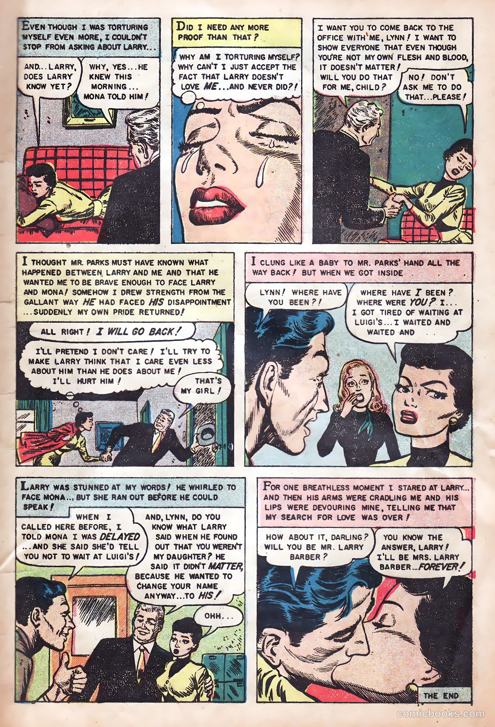 Romantic Hearts #8 (1954) — page 17 of 36