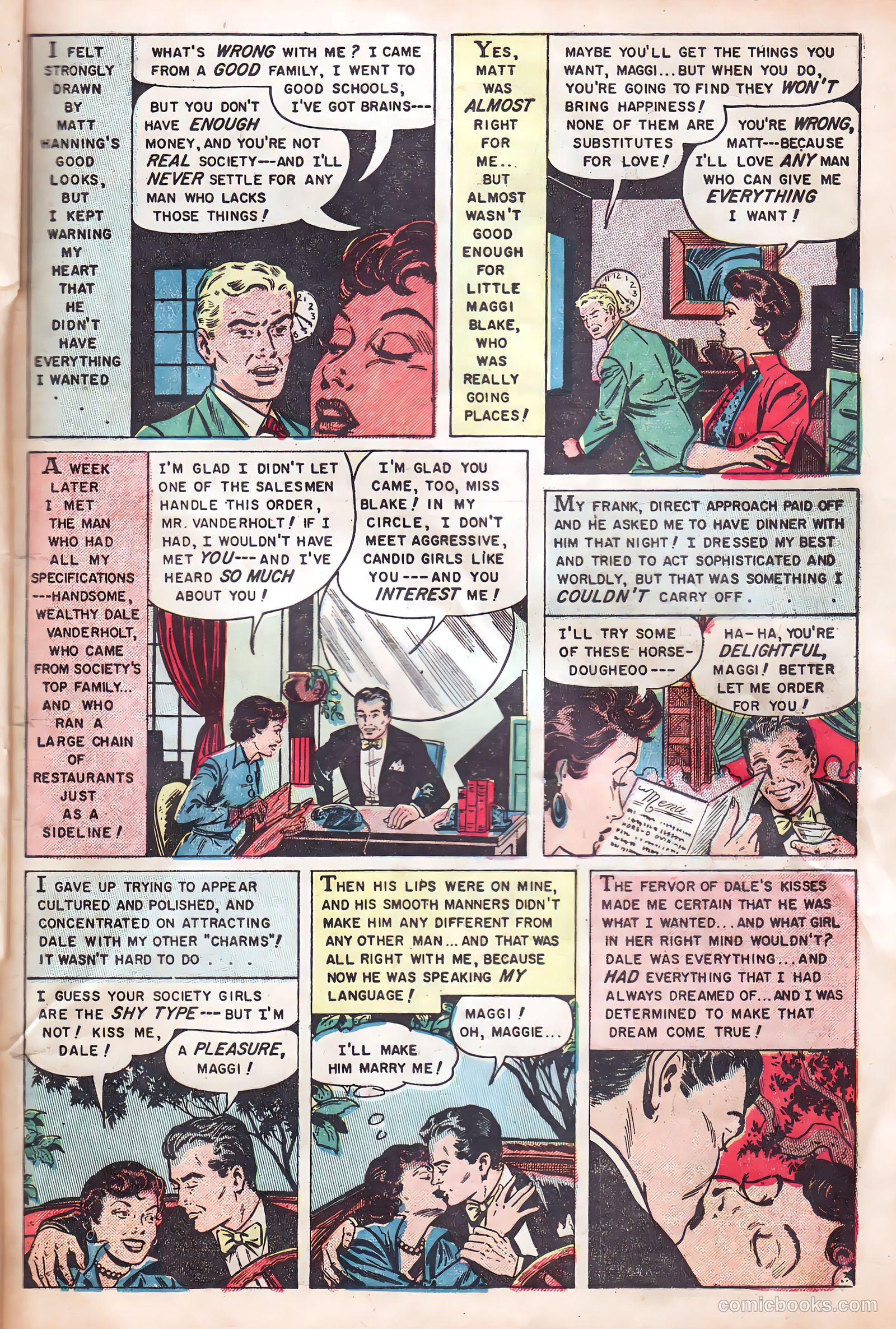 Romantic Hearts #8 (1954) — page 21 of 36