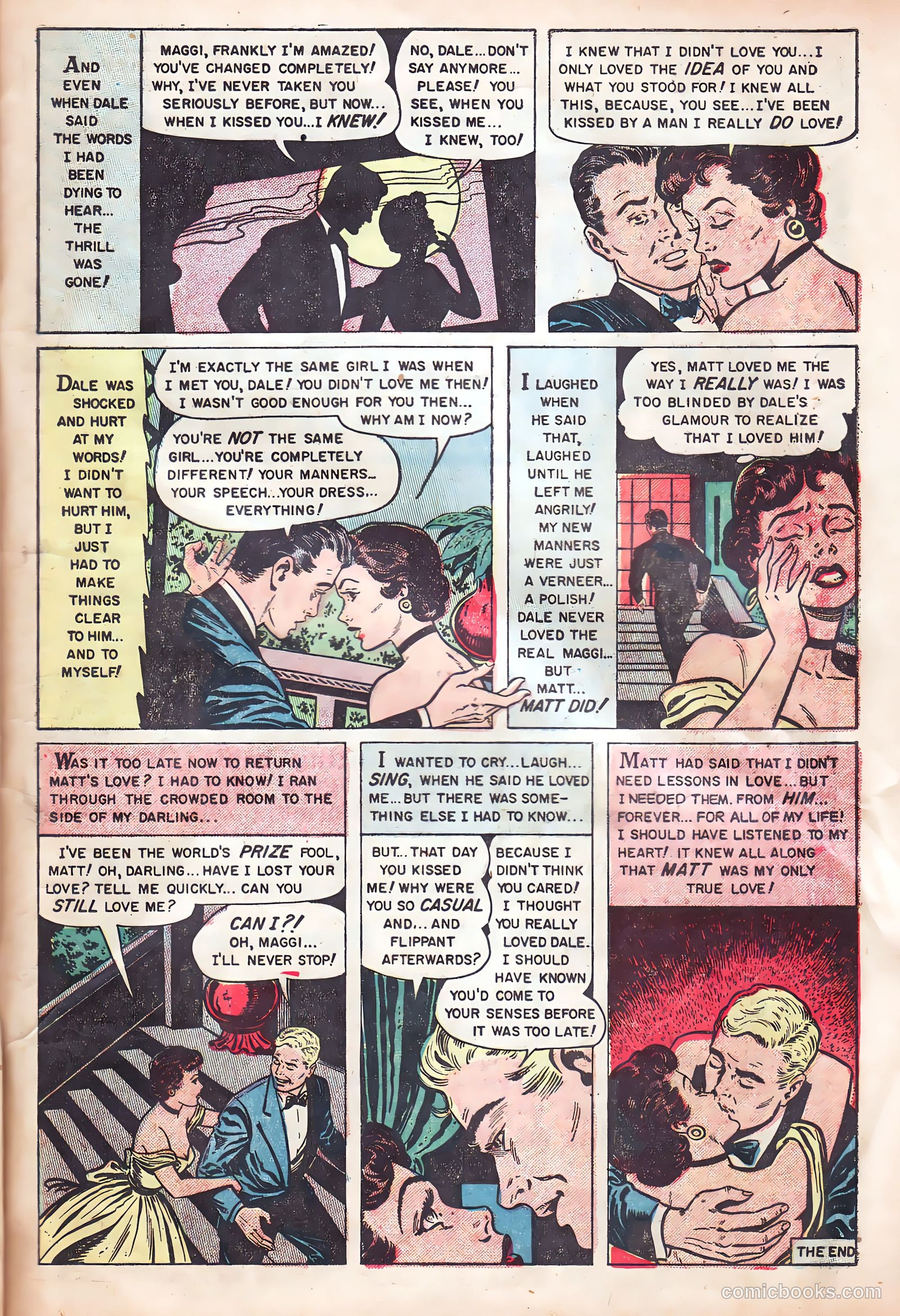 Romantic Hearts #8 (1954) — page 25 of 36