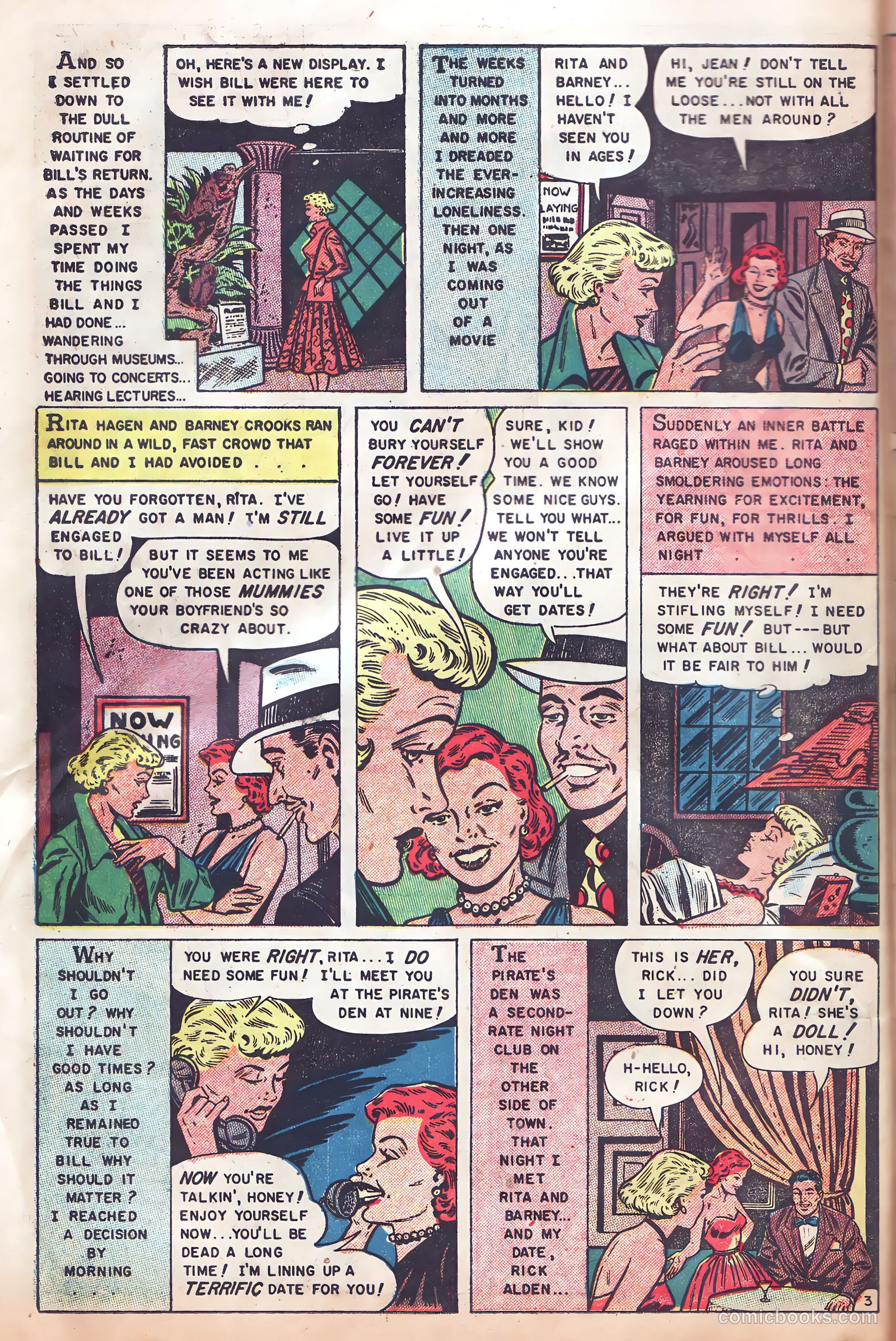 Romantic Hearts #8 (1954) — page 30 of 36