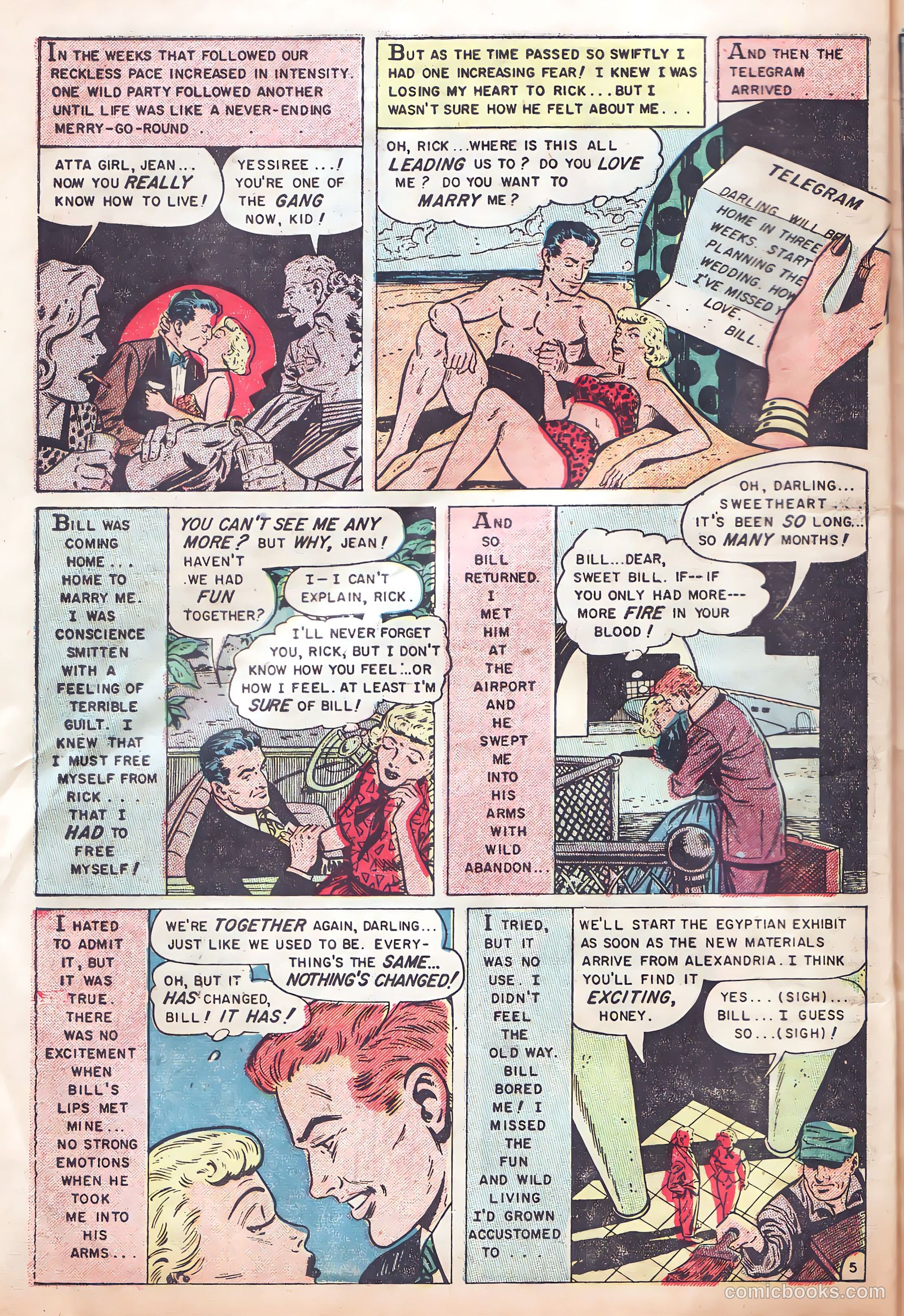 Romantic Hearts #8 (1954) — page 32 of 36
