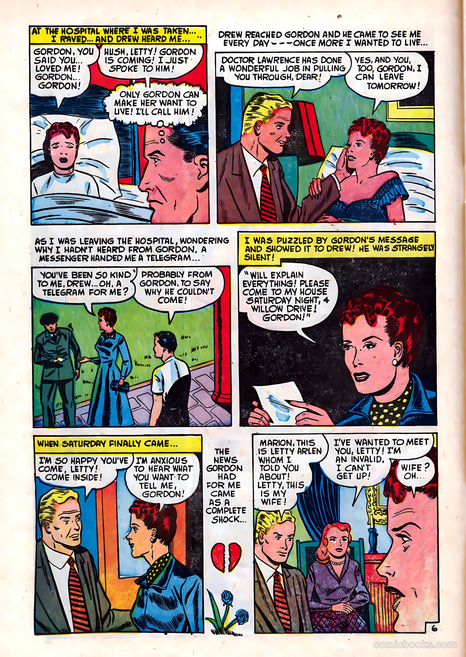 Romantic Hearts #9 (1954) — page 8 of 36