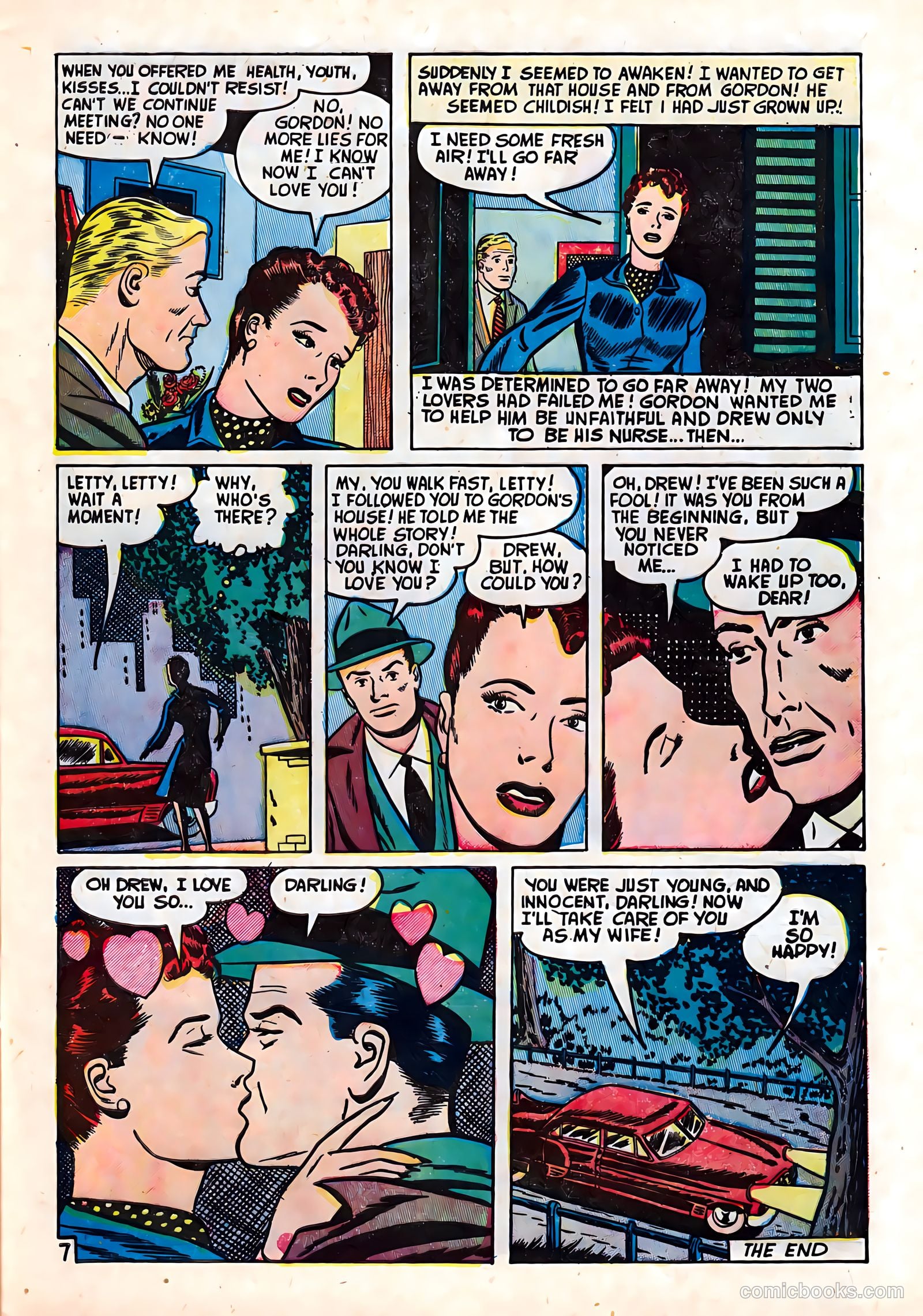 Romantic Hearts #9 (1954) — page 9 of 36