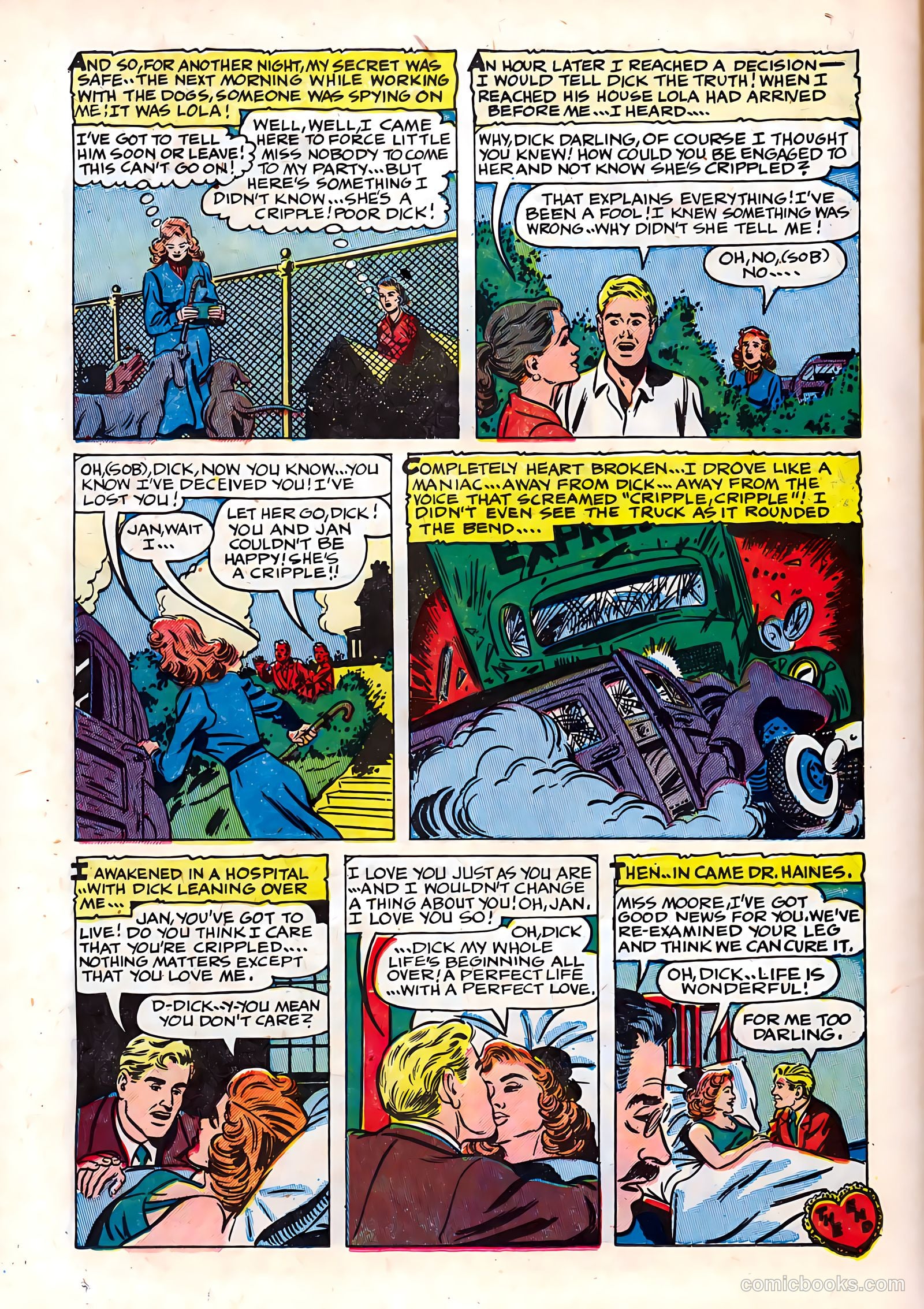 Romantic Hearts #9 (1954) — page 26 of 36