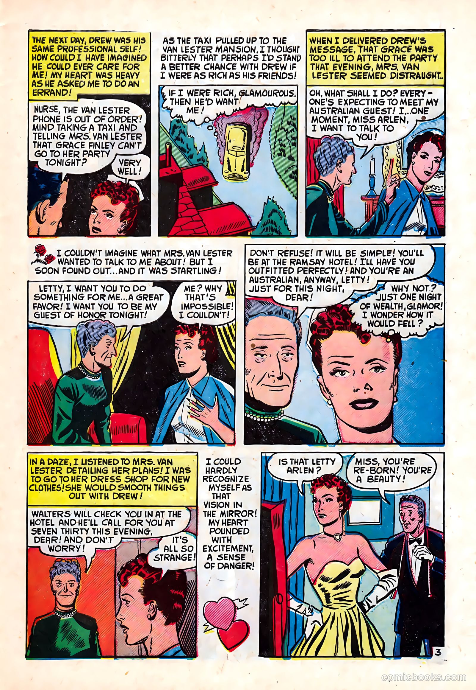 Romantic Hearts #9 (1952) — page 5 of 36