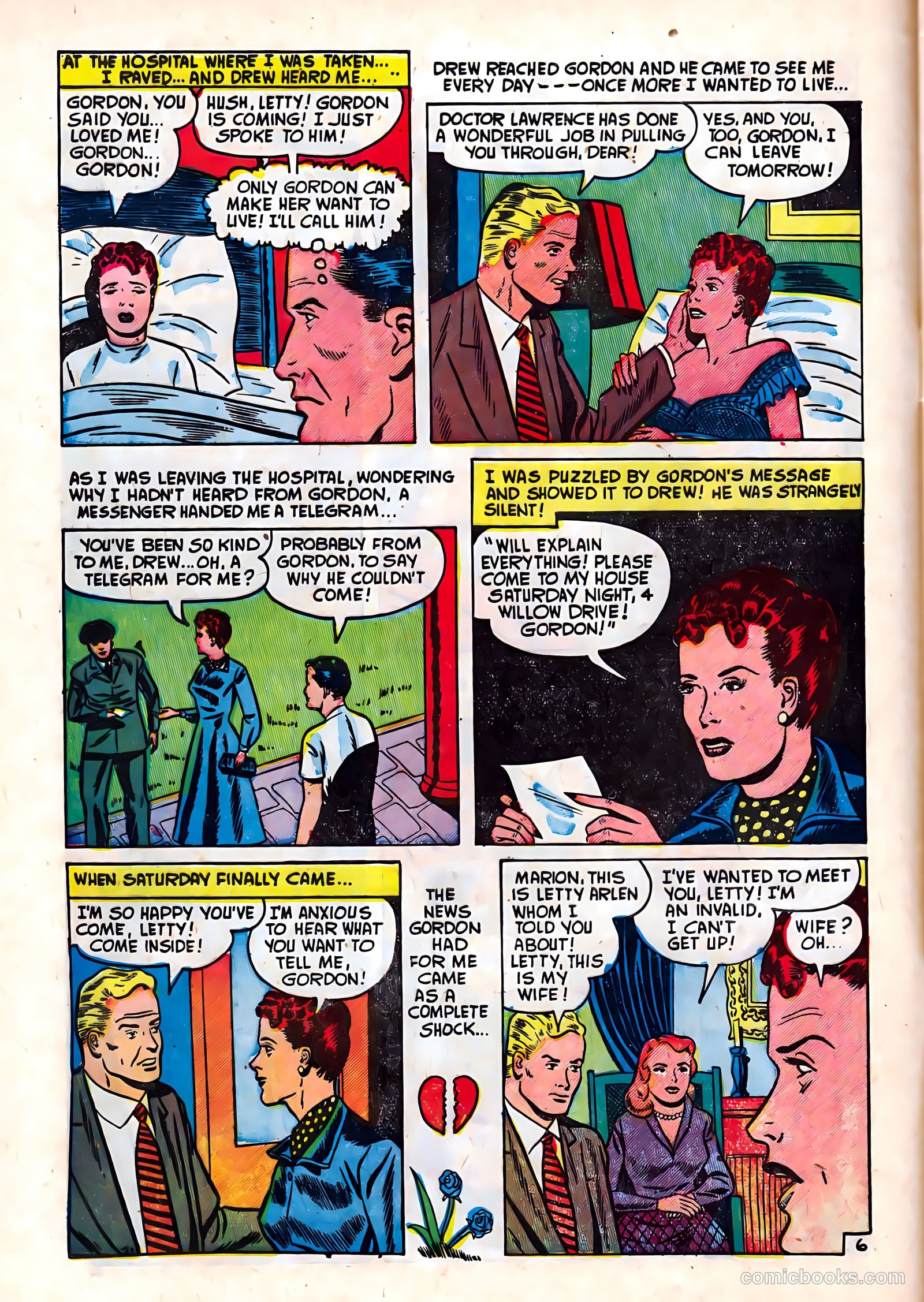 Romantic Hearts #9 (1952) — page 8 of 36