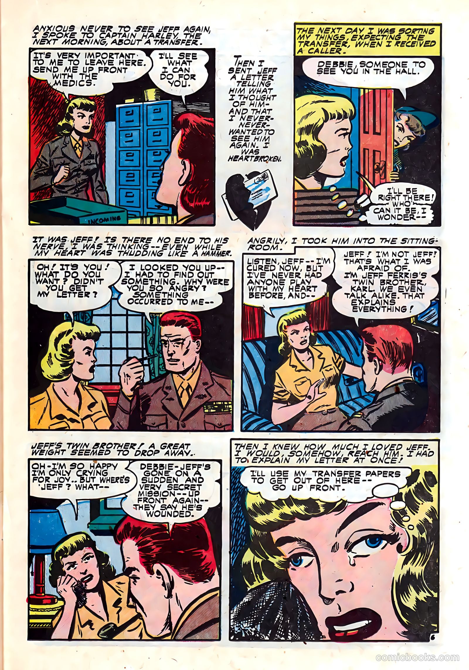Romantic Hearts #9 (1952) — page 15 of 36