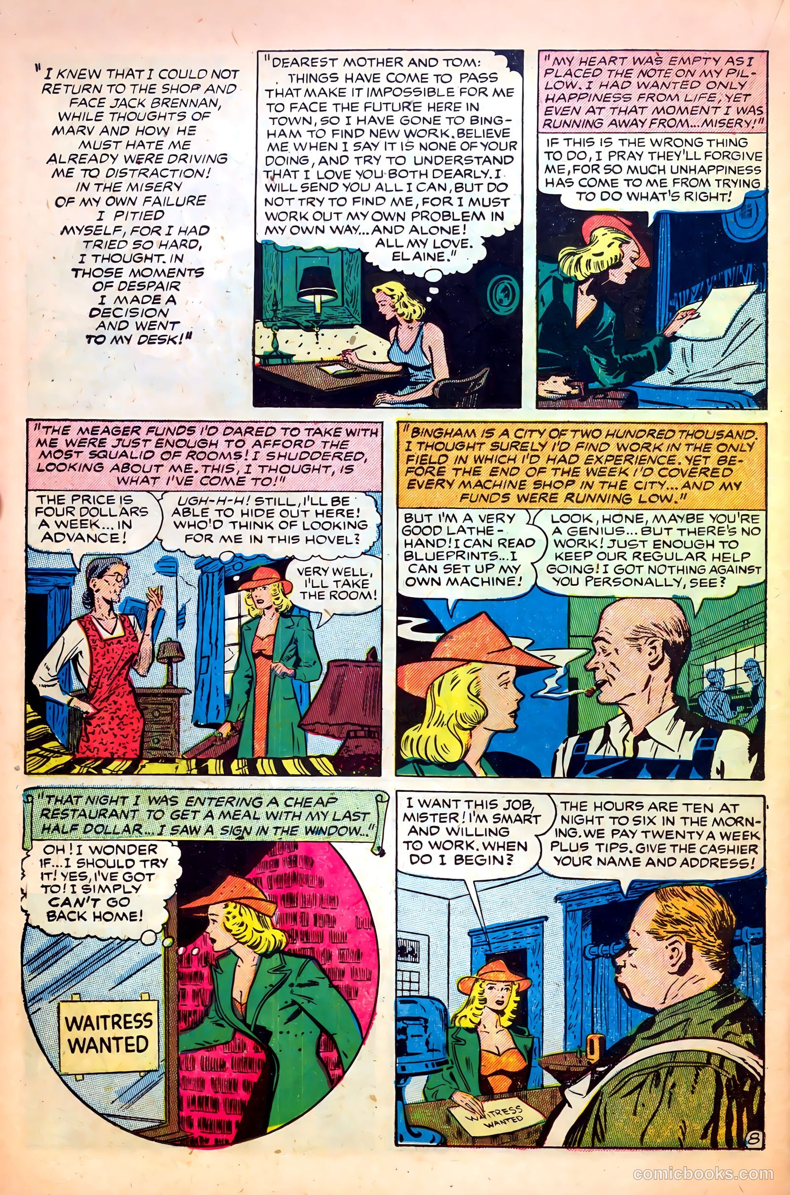 Romantic Love #1 (1949) — page 36 of 52