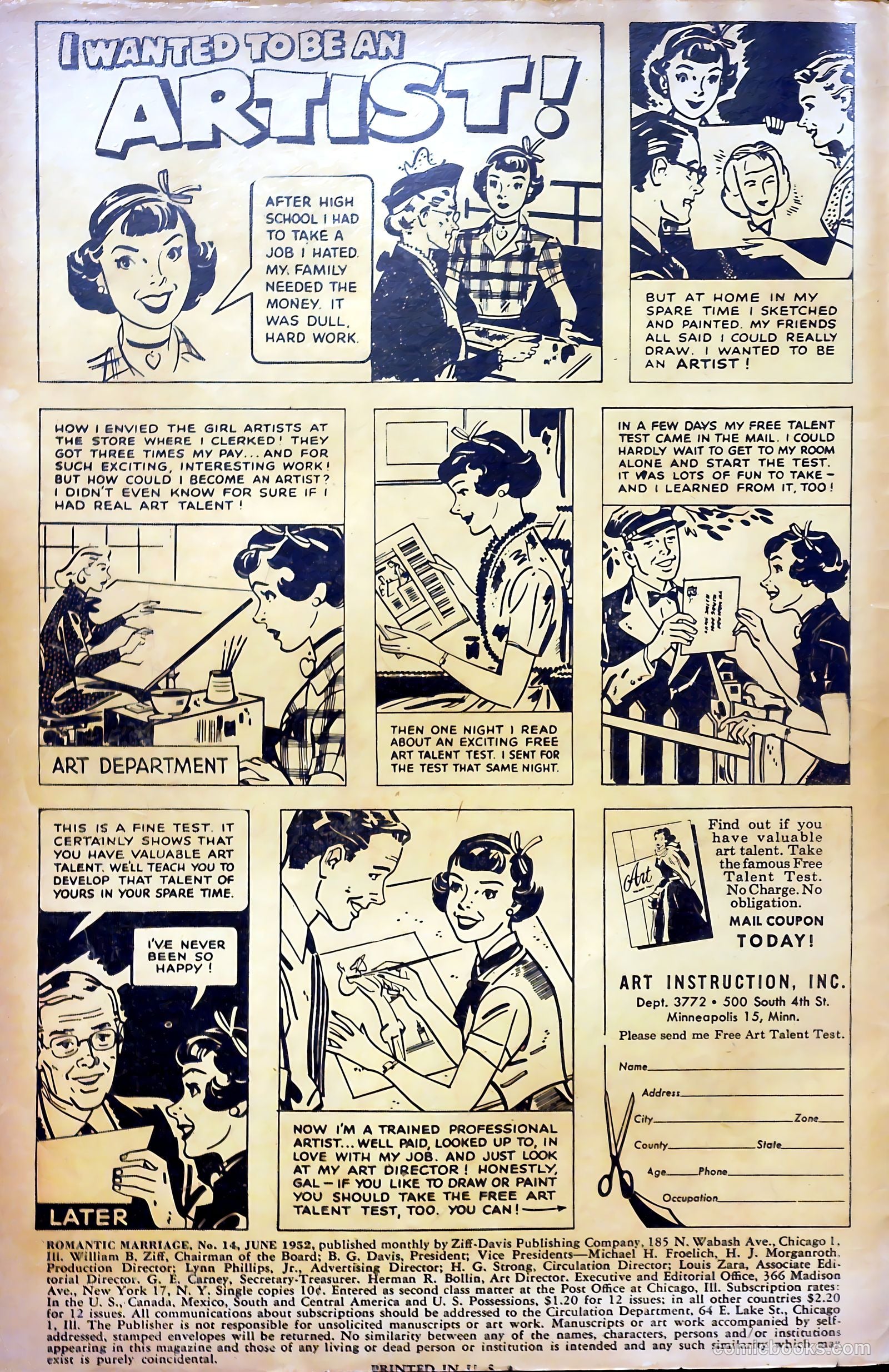 Romantic Marriage #14 (1952) — page 3 of 37