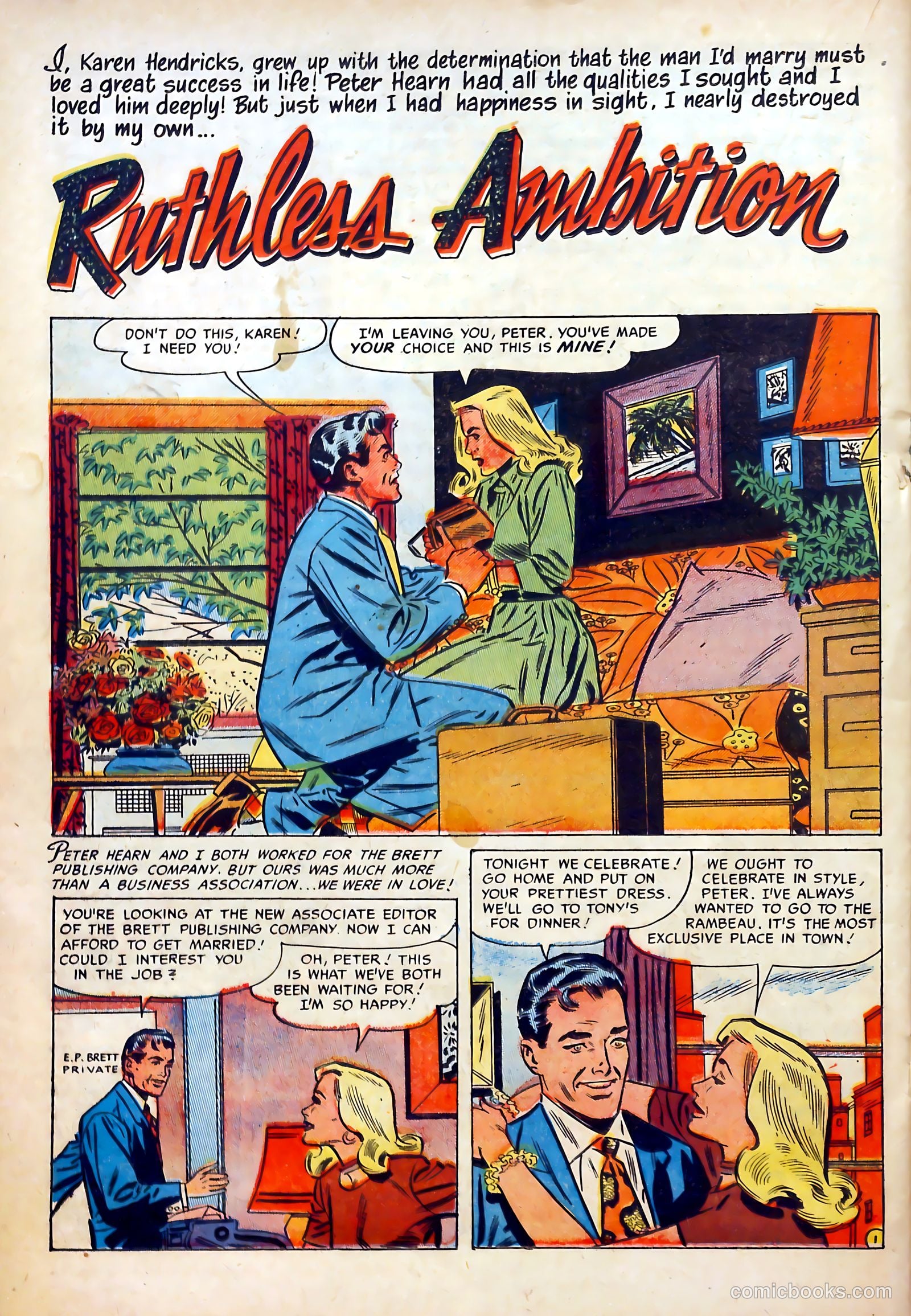 Romantic Marriage #14 (1952) — page 21 of 37