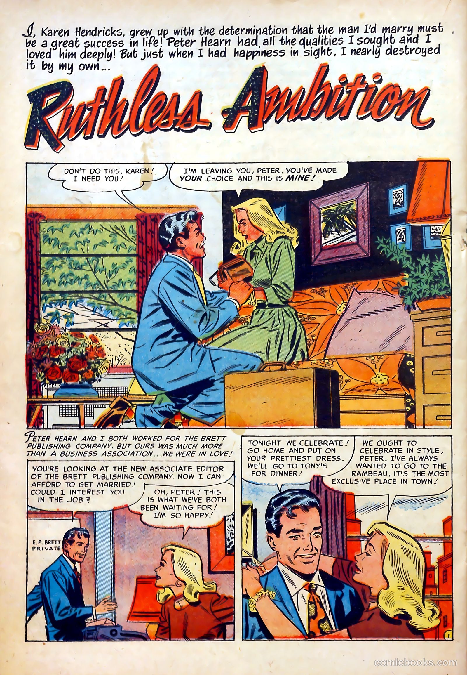 Romantic Marriage #14 (1952) — page 21 of 37