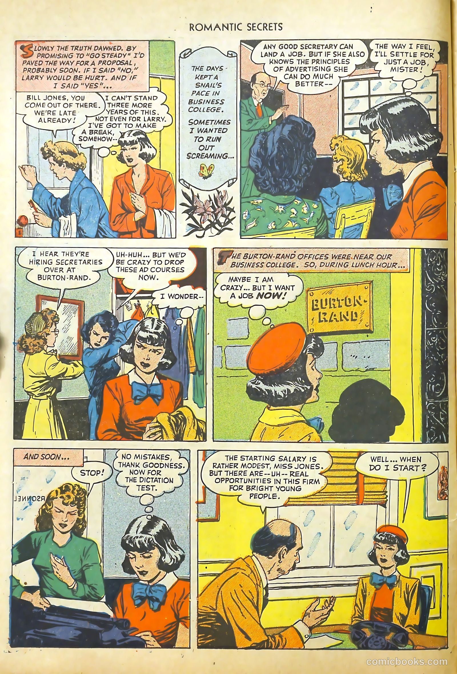 Romantic Secrets #1 (1949) — page 10 of 52