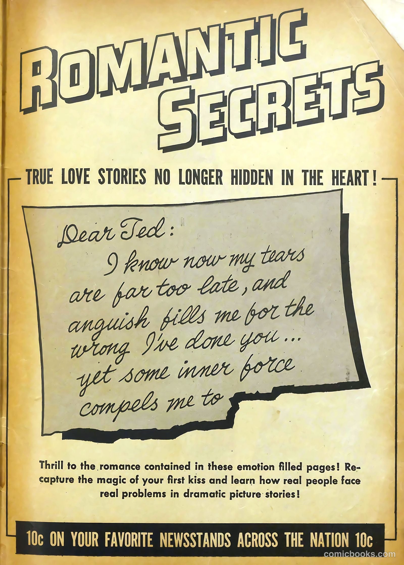 Romantic Secrets #10 (1950) — page 35 of 36