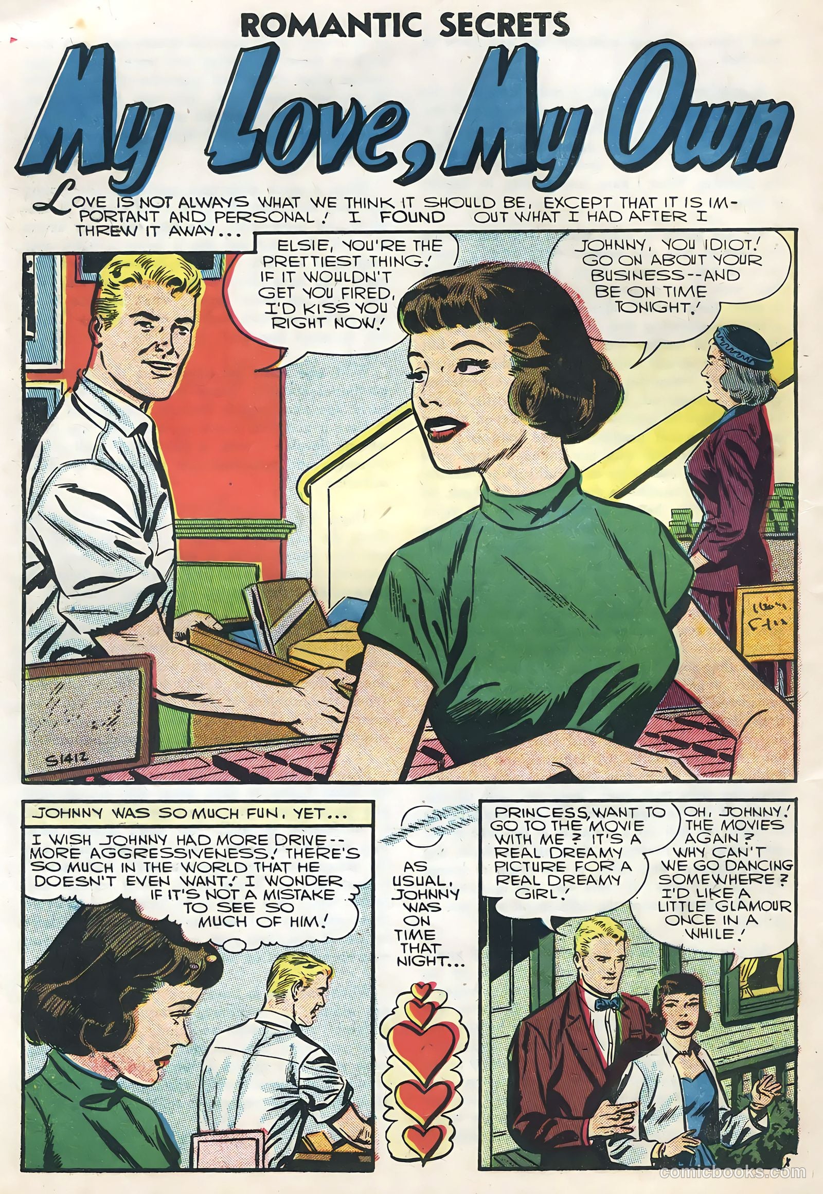 Romantic Secrets #10 (1957) — page 20 of 36