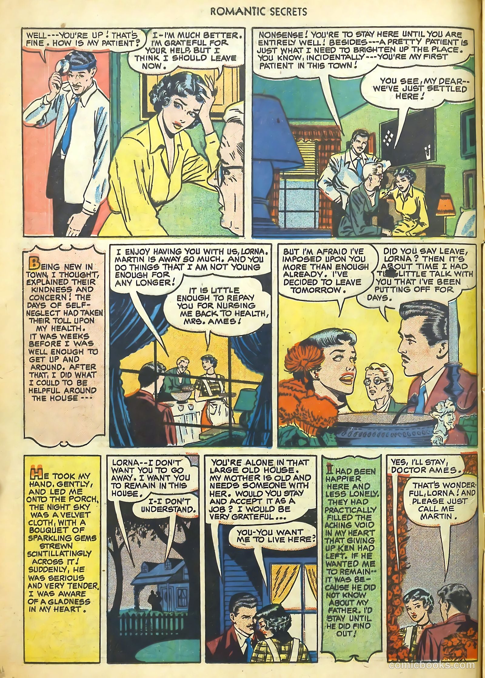 Romantic Secrets #12 (1950) — page 9 of 37
