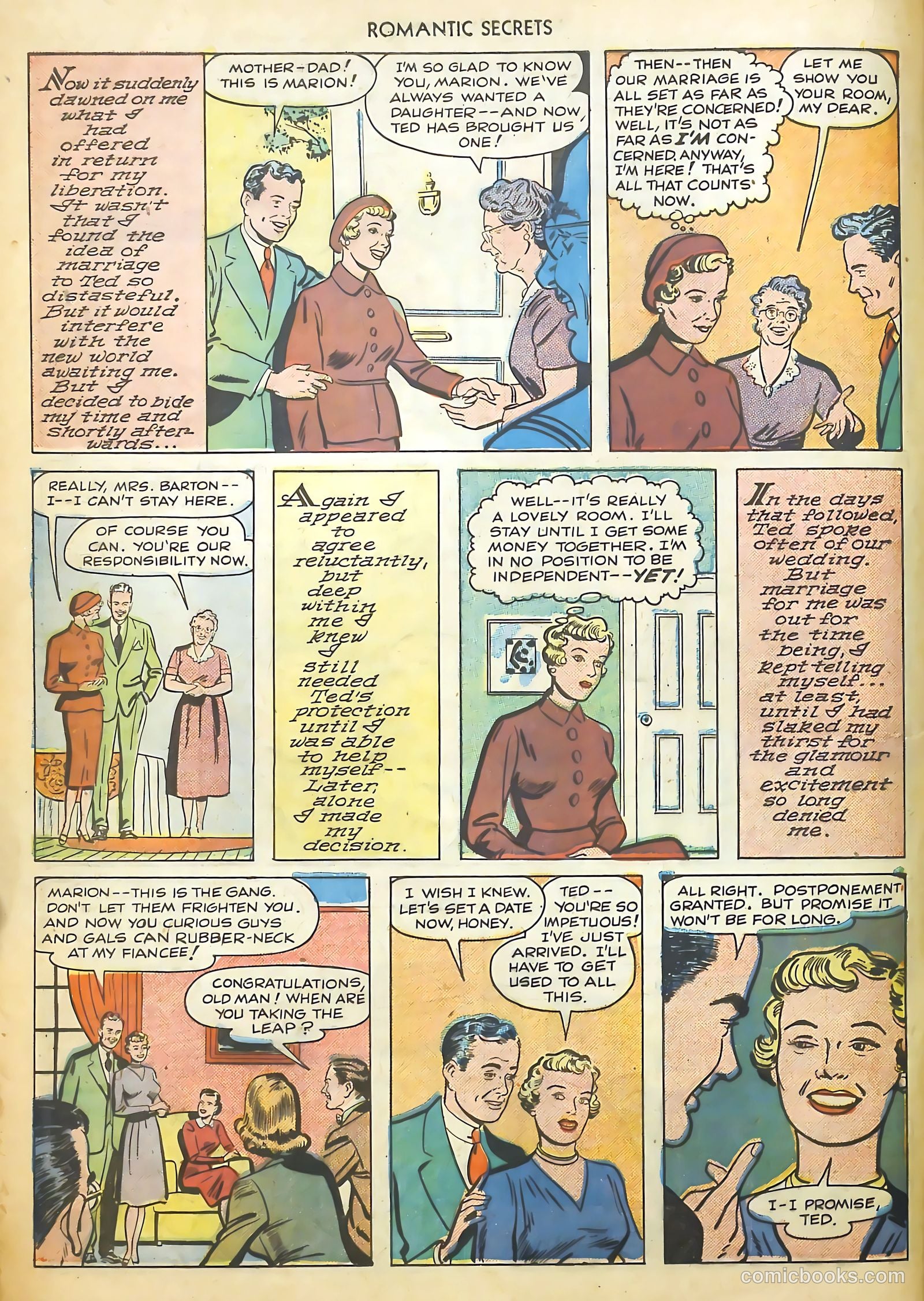 Romantic Secrets #12 (1950) — page 17 of 37