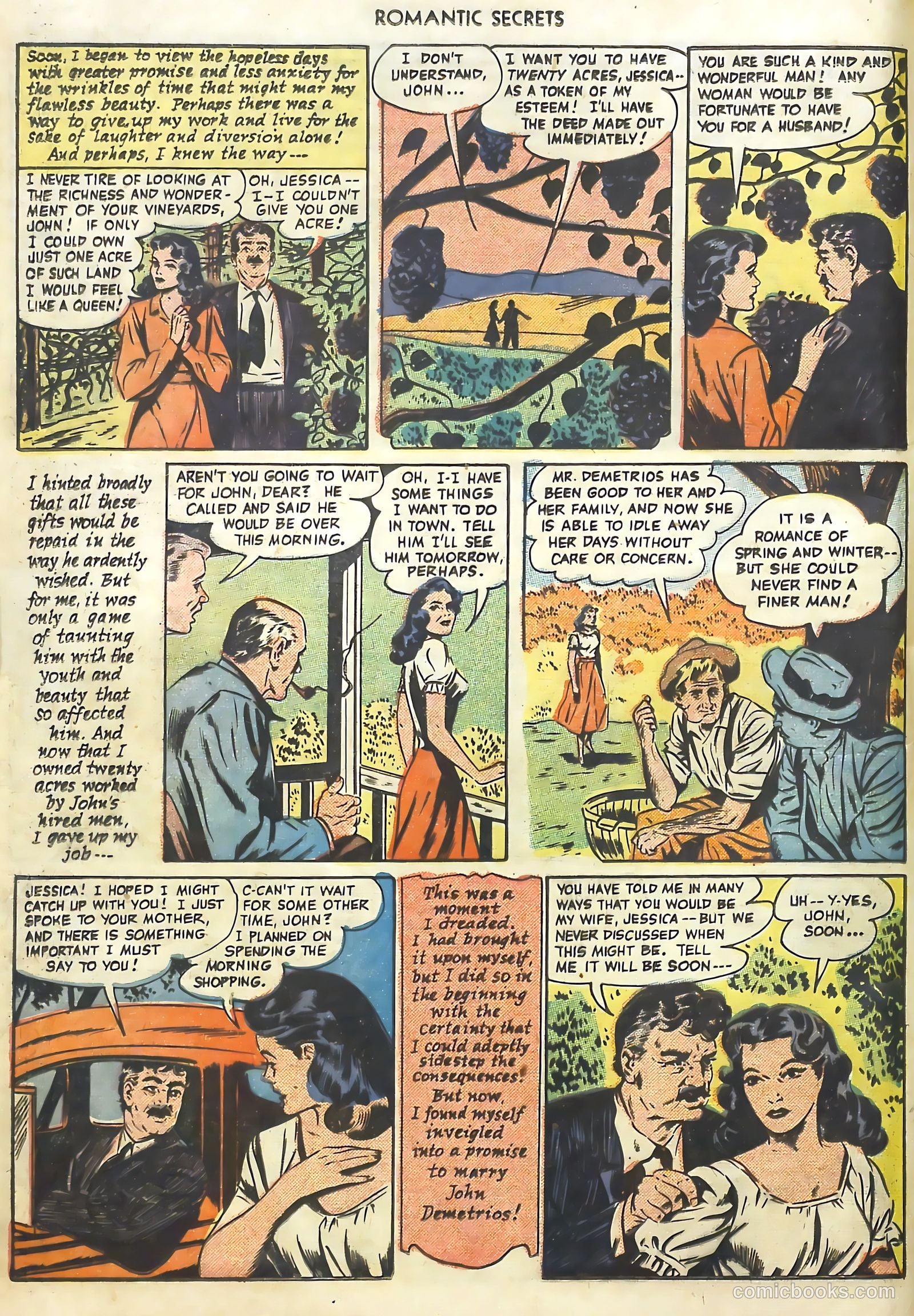 Romantic Secrets #13 (1950) — page 7 of 37