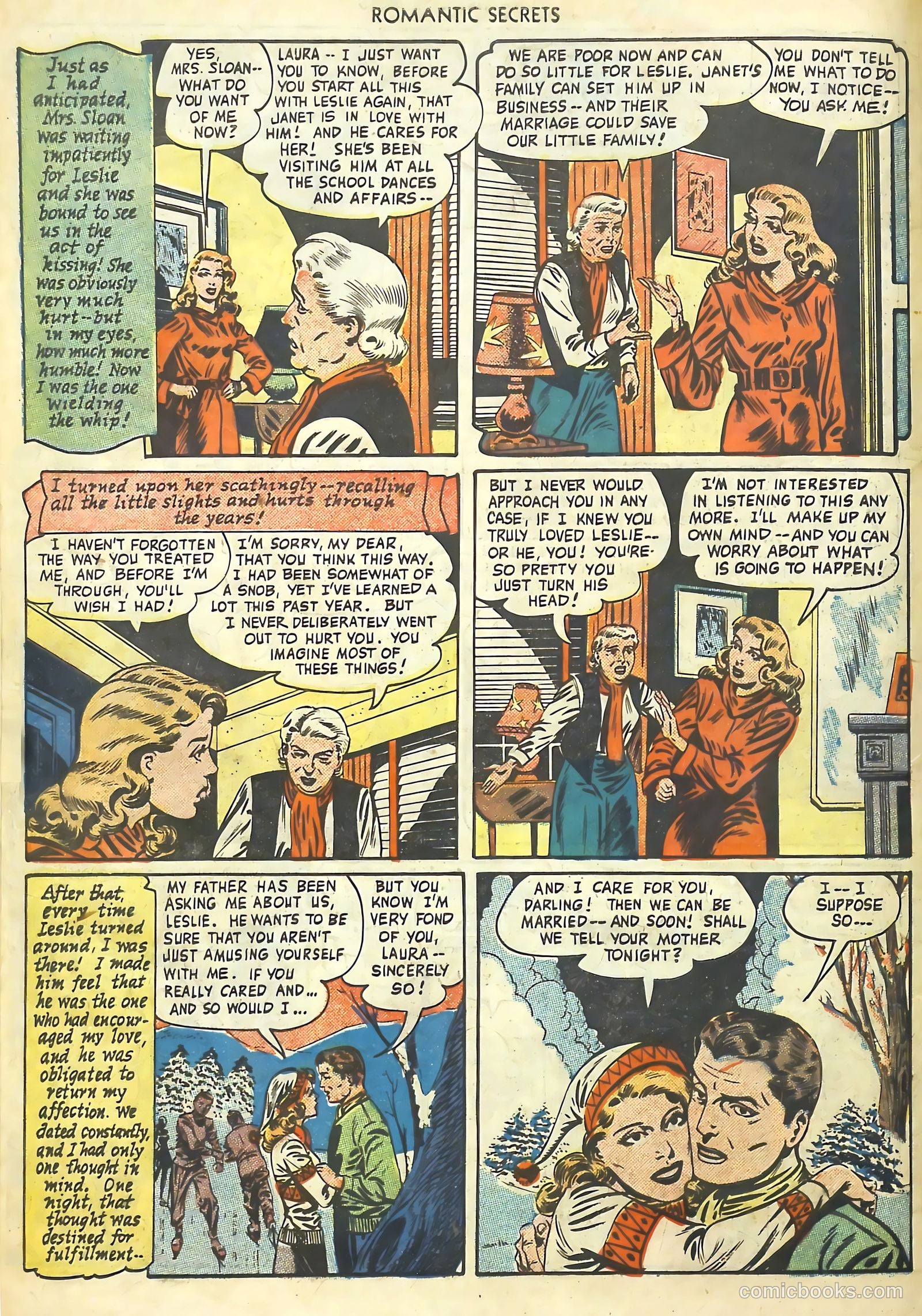 Romantic Secrets #13 (1950) — page 19 of 37