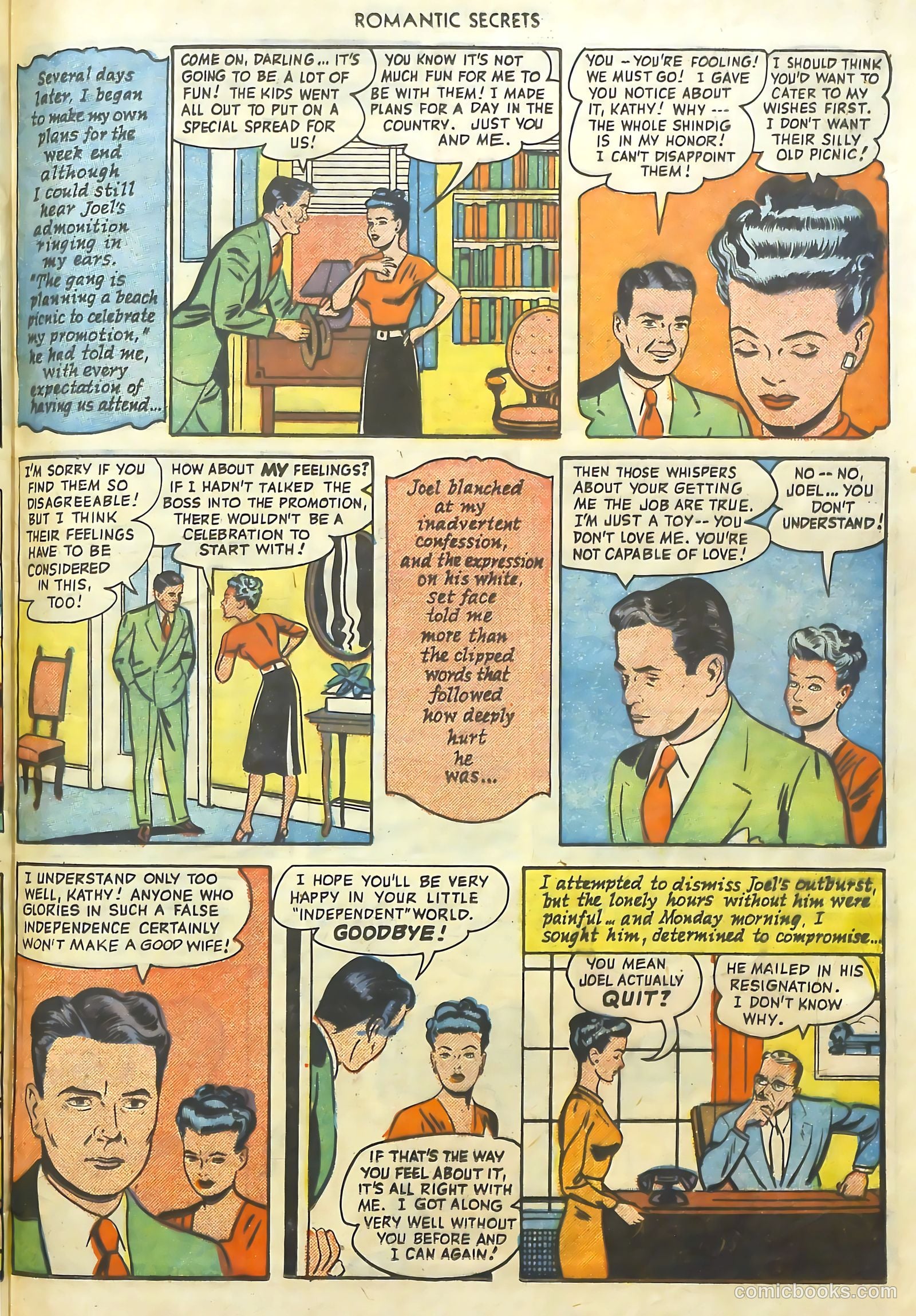Romantic Secrets #13 (1957) — page 34 of 37