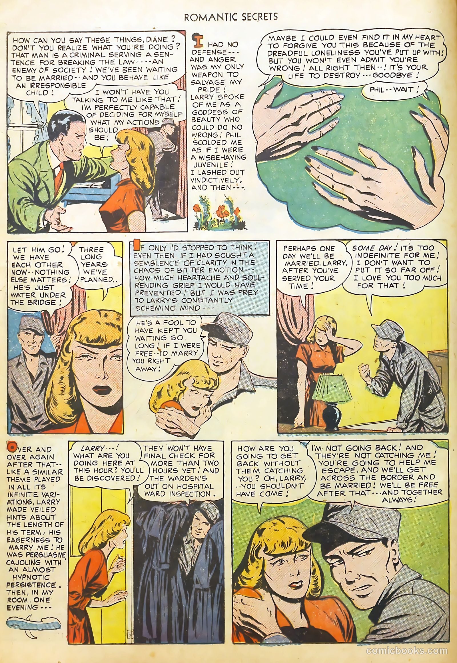 Romantic Secrets #14 (1951) — page 10 of 36