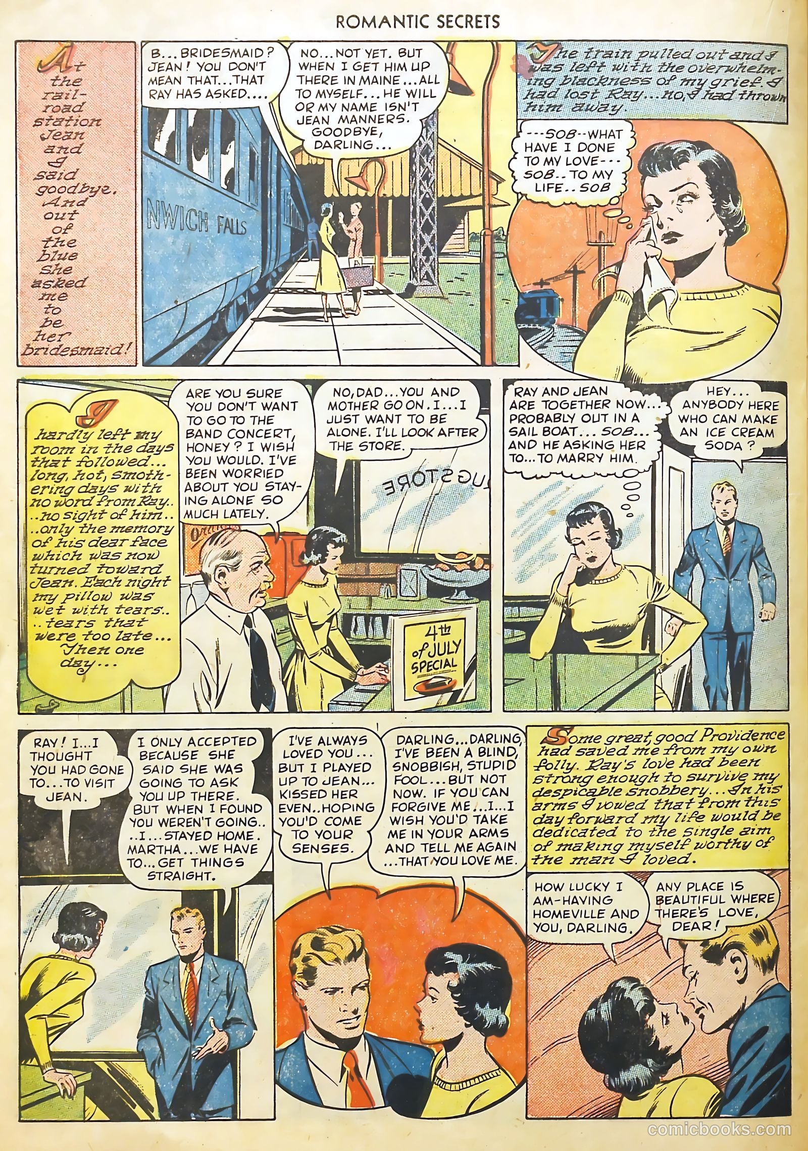 Romantic Secrets #14 (1951) — page 22 of 36
