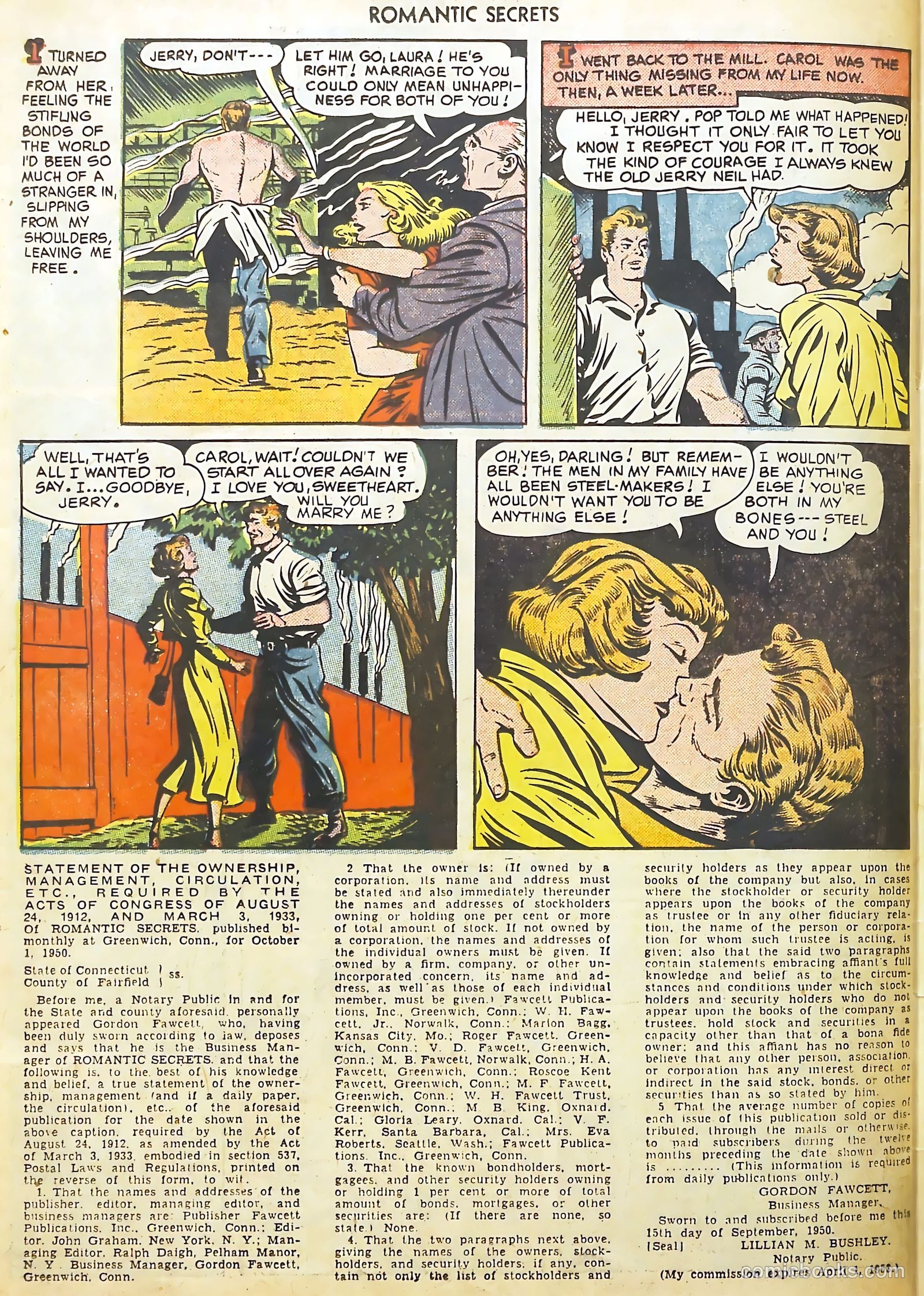 Romantic Secrets #14 (1951) — page 34 of 36