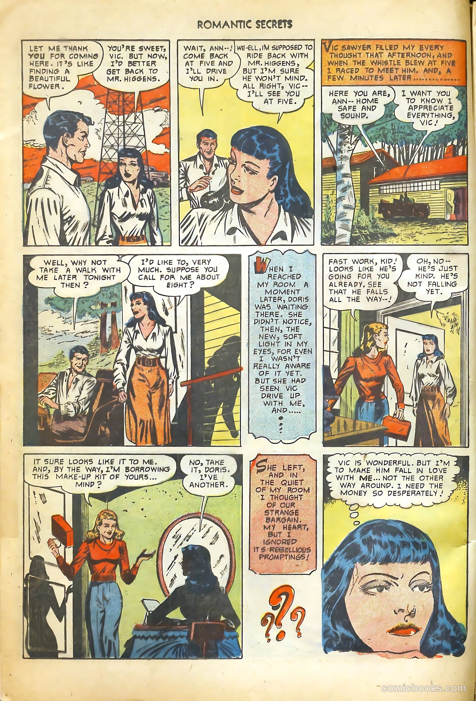 Romantic Secrets #15 (1951) — page 6 of 36