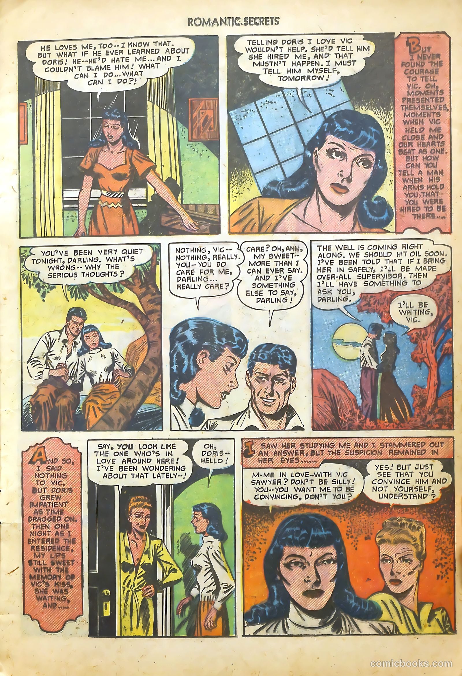 Romantic Secrets #15 (1951) — page 9 of 36
