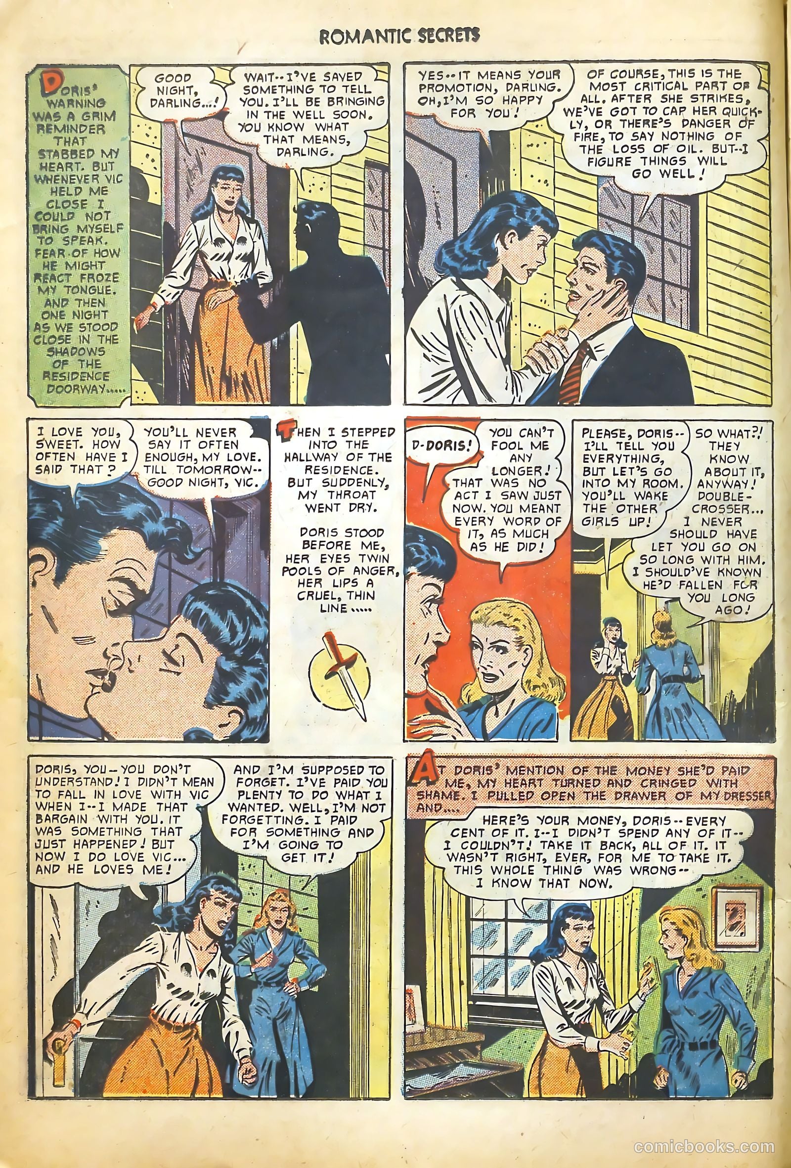 Romantic Secrets #15 (1951) — page 10 of 36