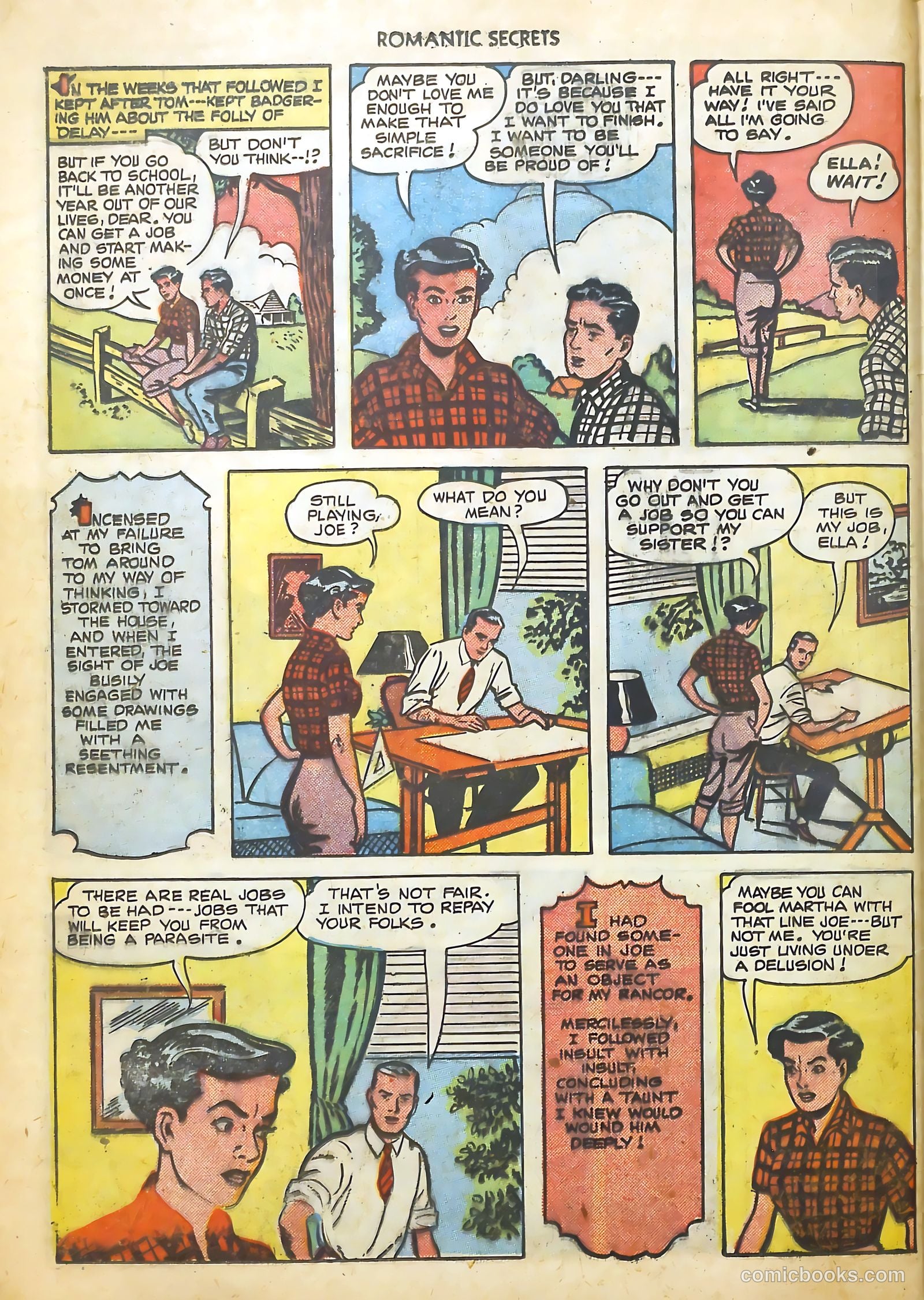 Romantic Secrets #15 (1951) — page 28 of 36