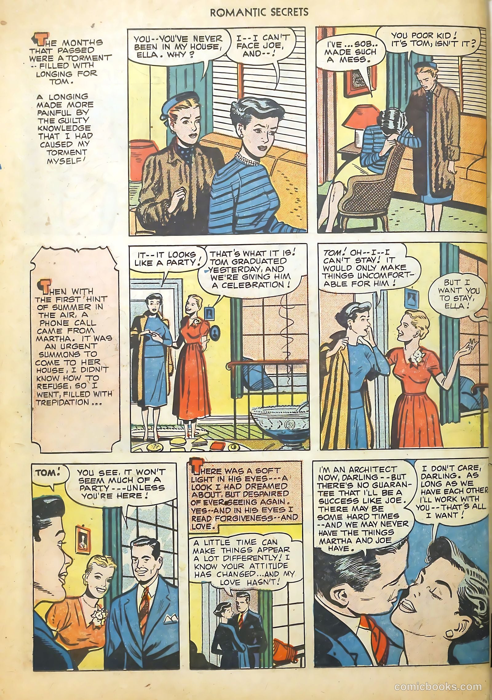 Romantic Secrets #15 (1951) — page 34 of 36
