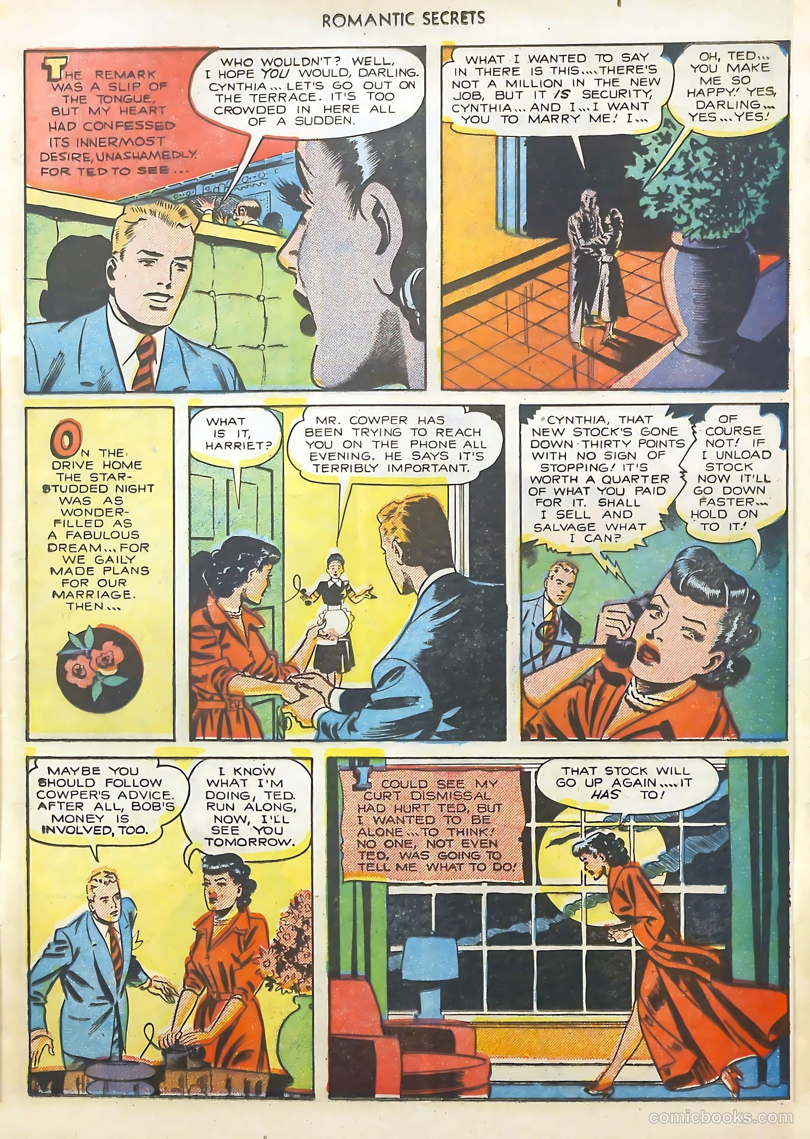 Romantic Secrets #16 (1951) — page 9 of 36