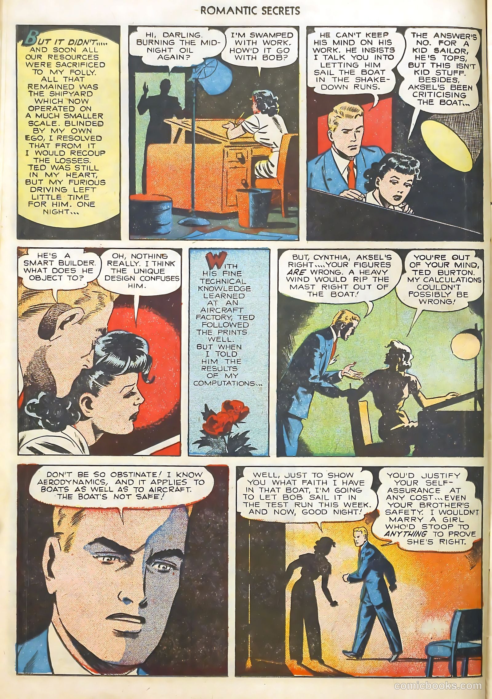 Romantic Secrets #16 (1951) — page 10 of 36