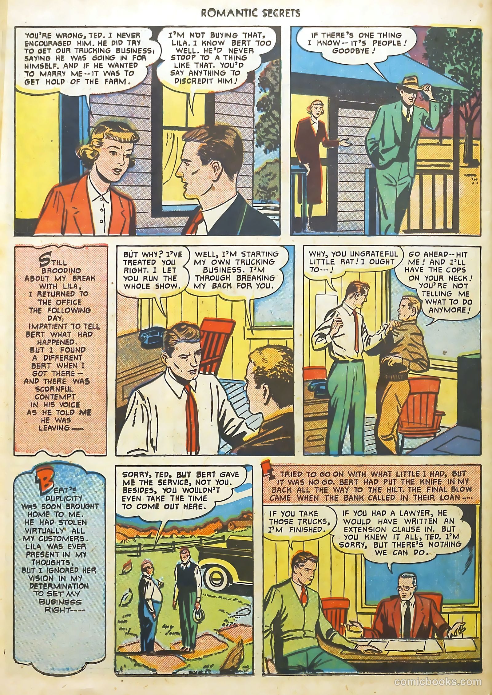 Romantic Secrets #16 (1951) — page 32 of 36