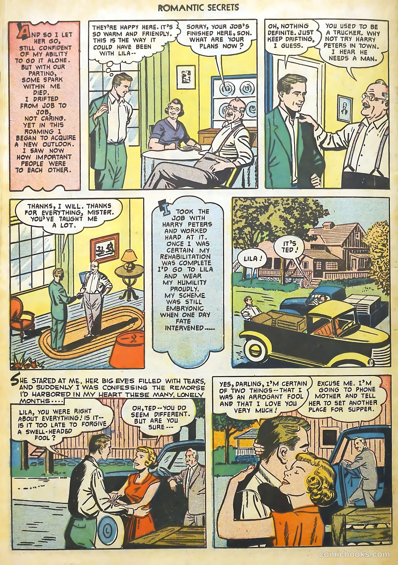 Romantic Secrets #16 (1951) — page 34 of 36