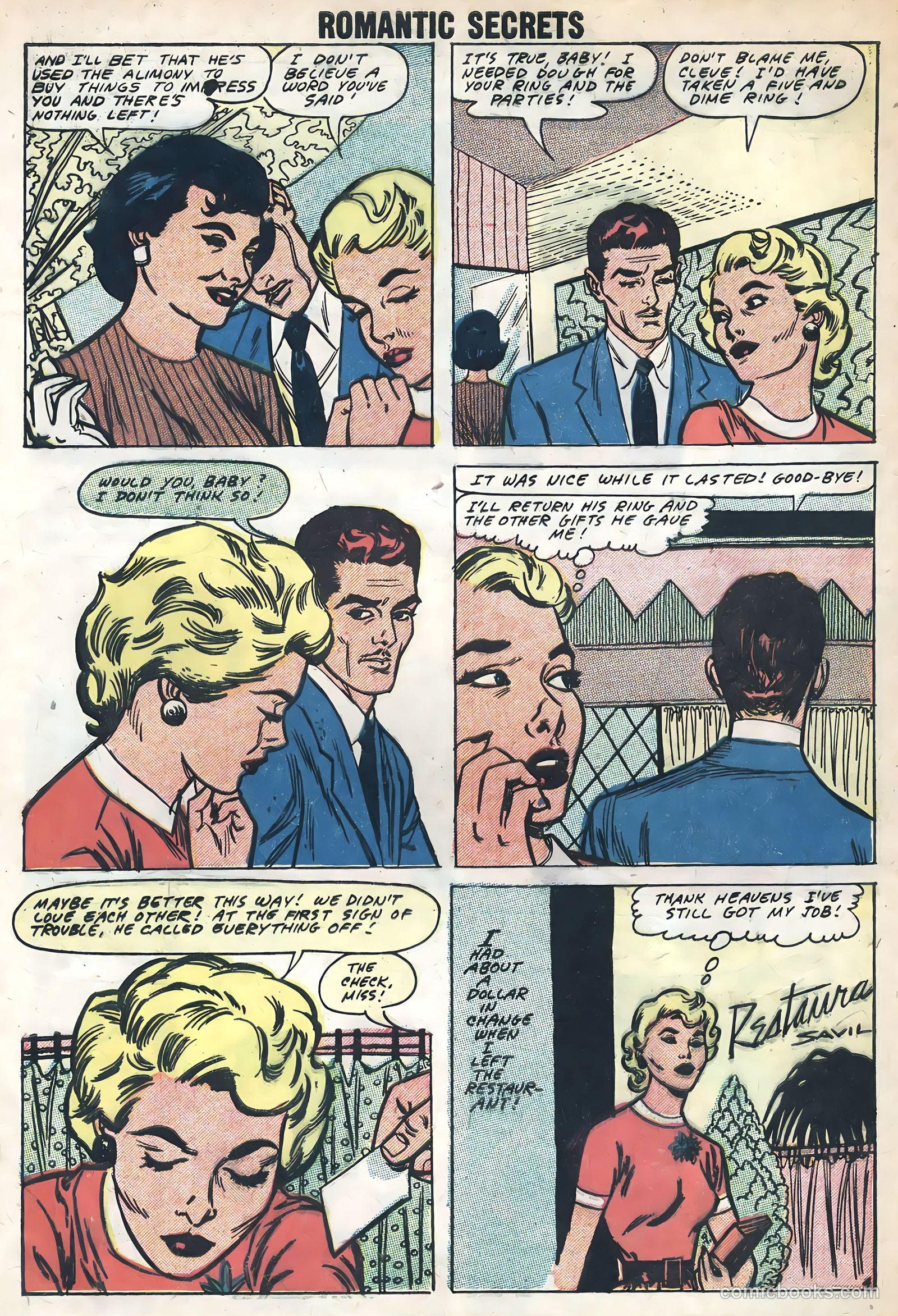 Romantic Secrets #16 (1958) — page 28 of 36