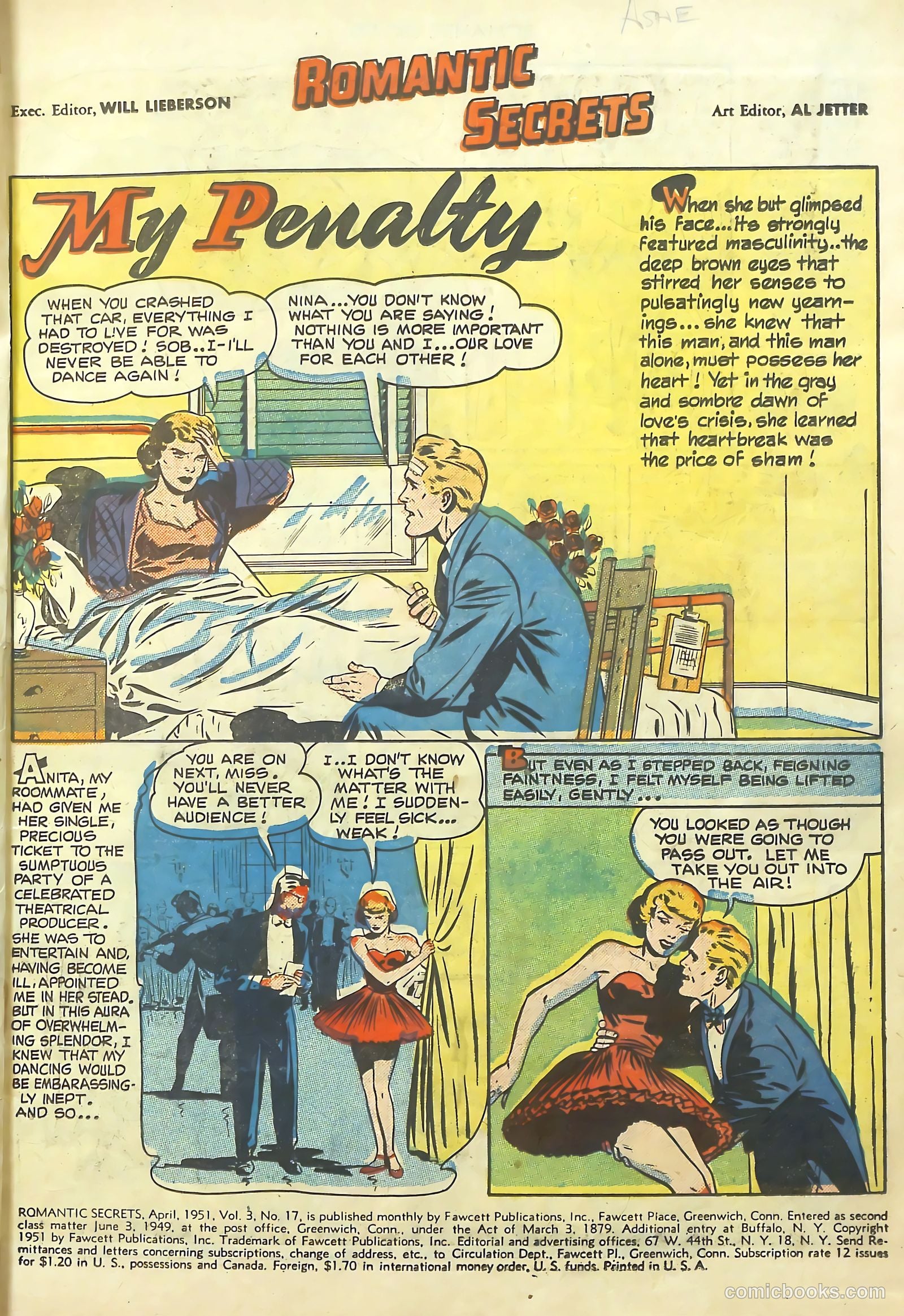 Romantic Secrets #17 (1951) — page 3 of 36