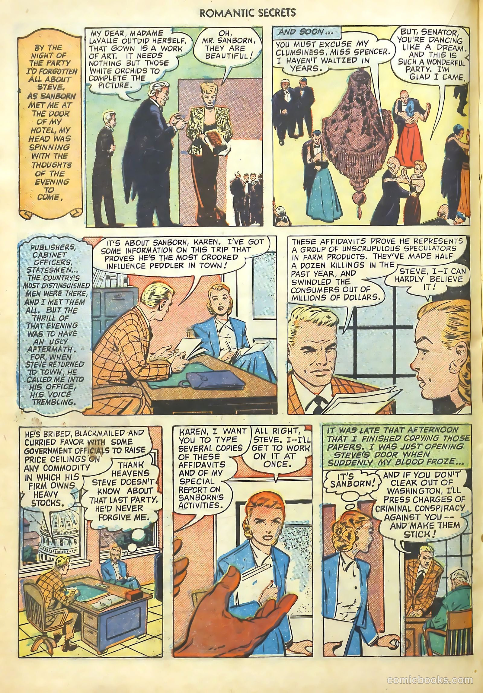 Romantic Secrets #17 (1951) — page 20 of 36