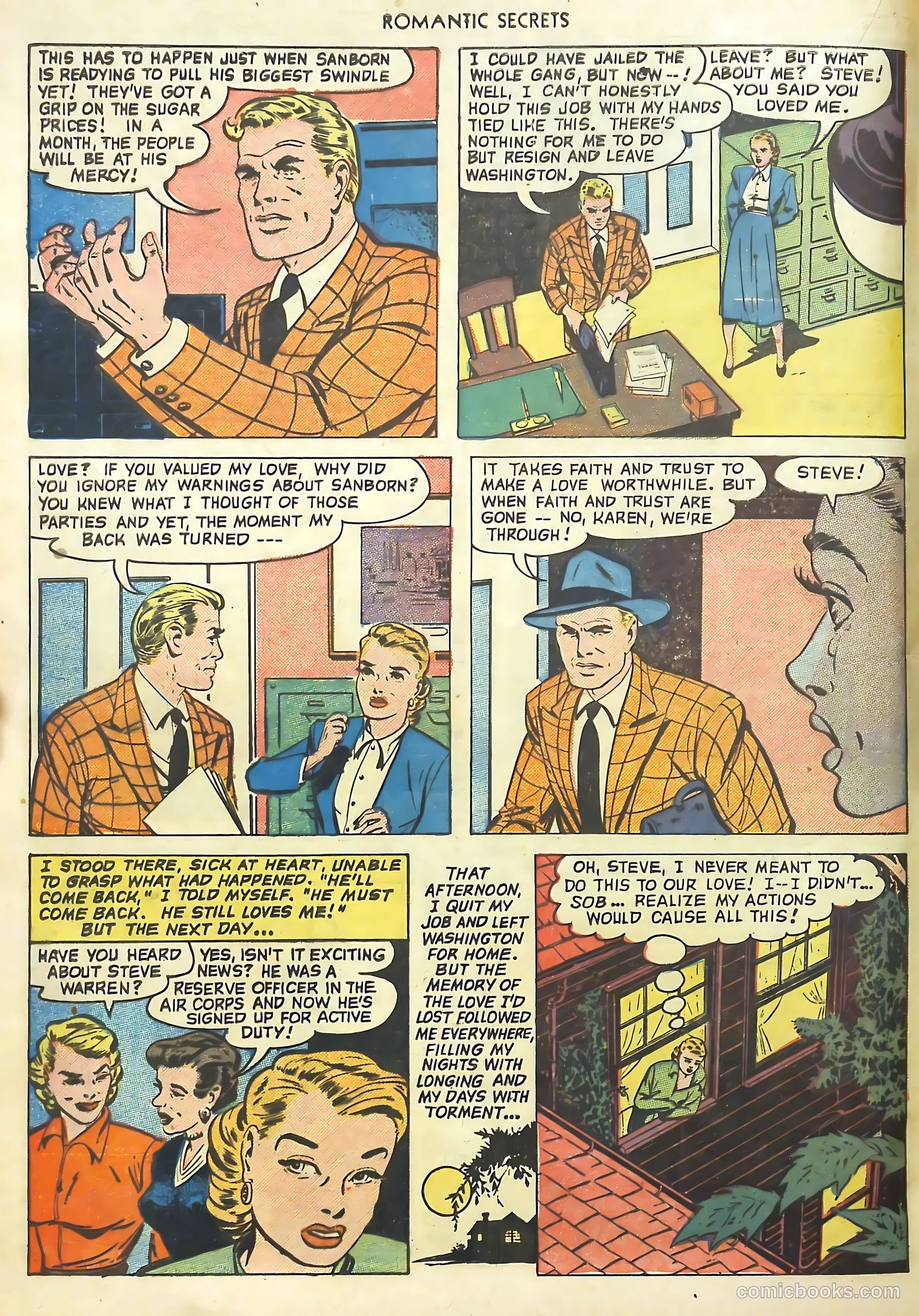Romantic Secrets #17 (1951) — page 22 of 36