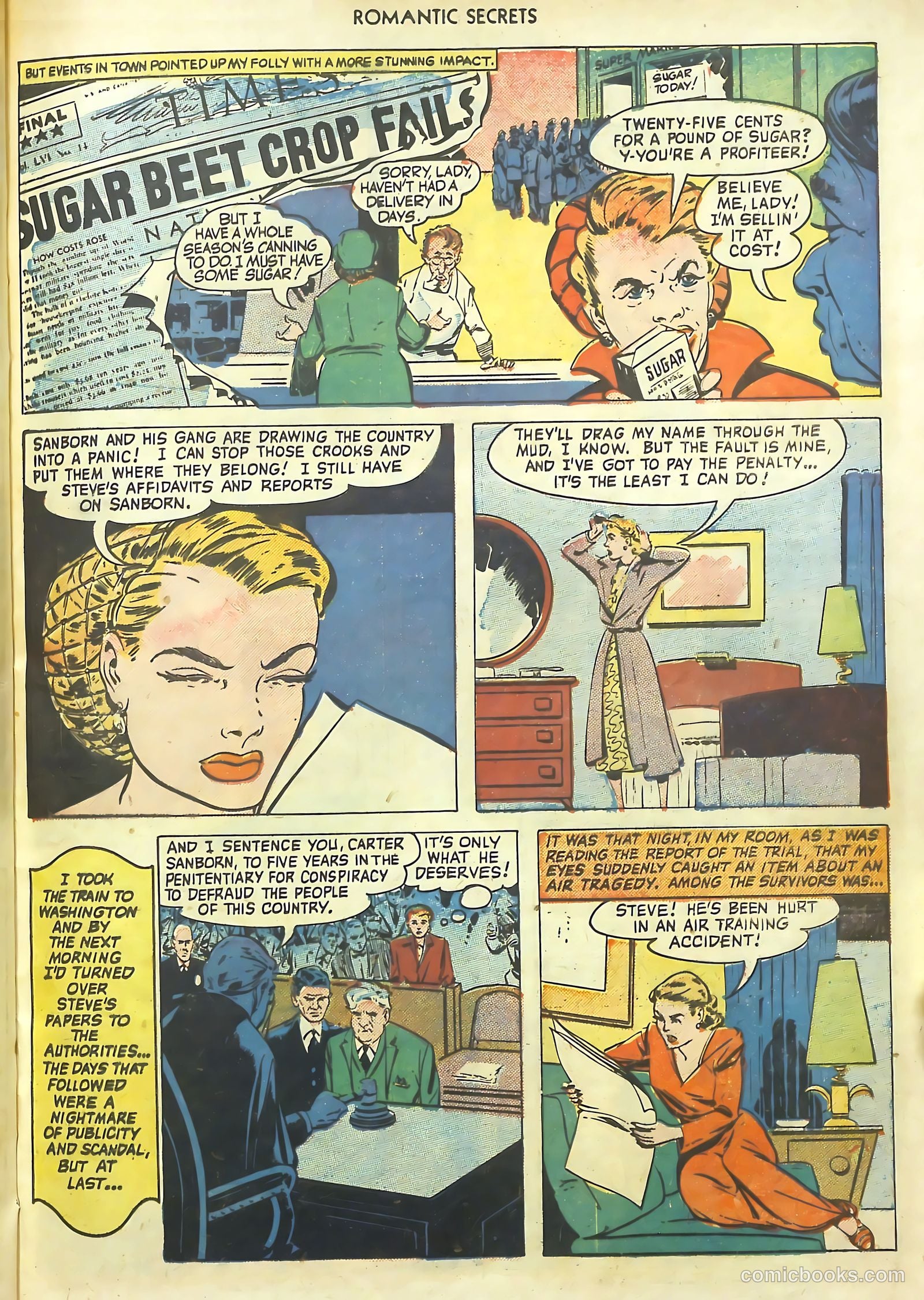 Romantic Secrets #17 (1951) — page 23 of 36