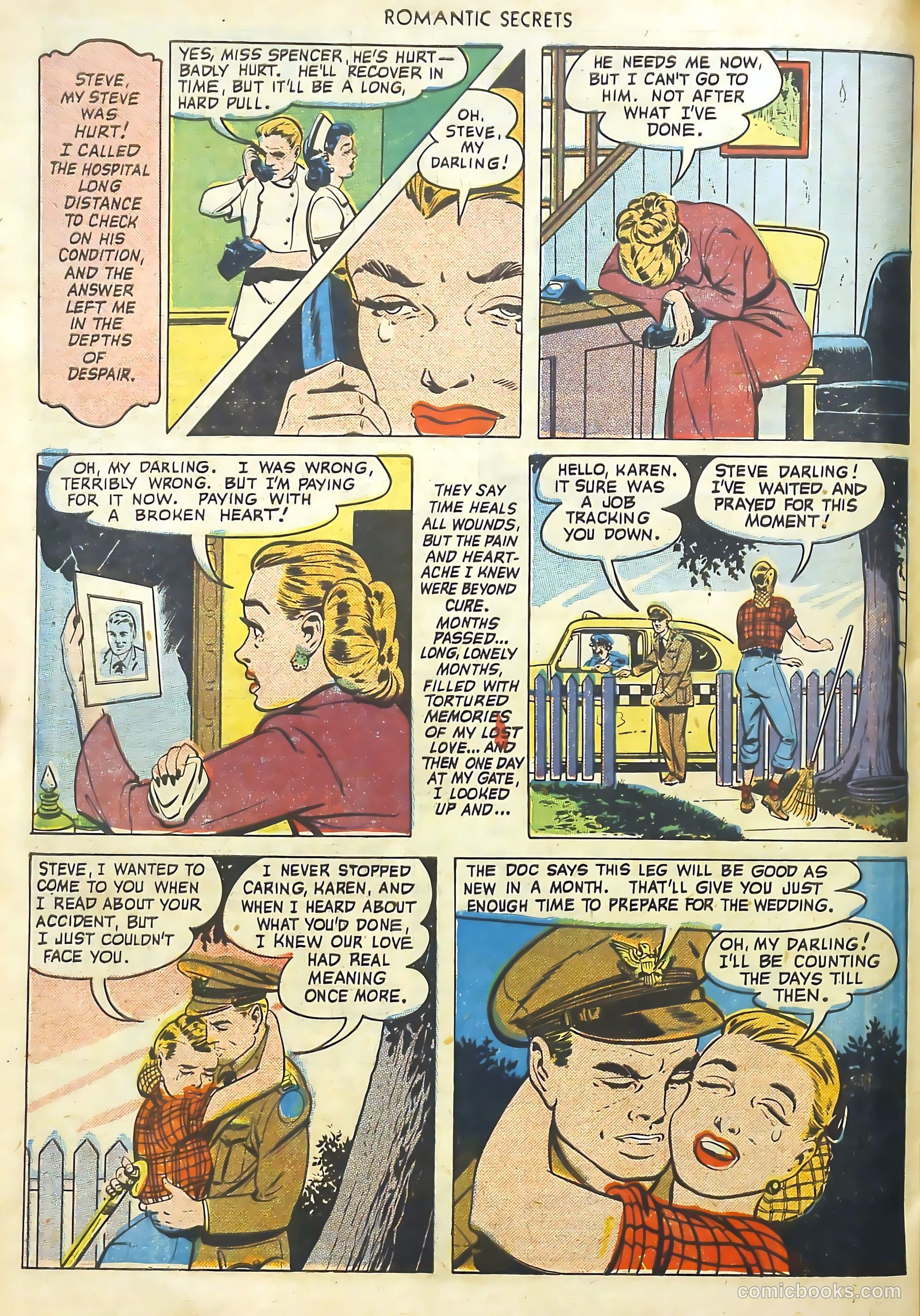 Romantic Secrets #17 (1951) — page 24 of 36