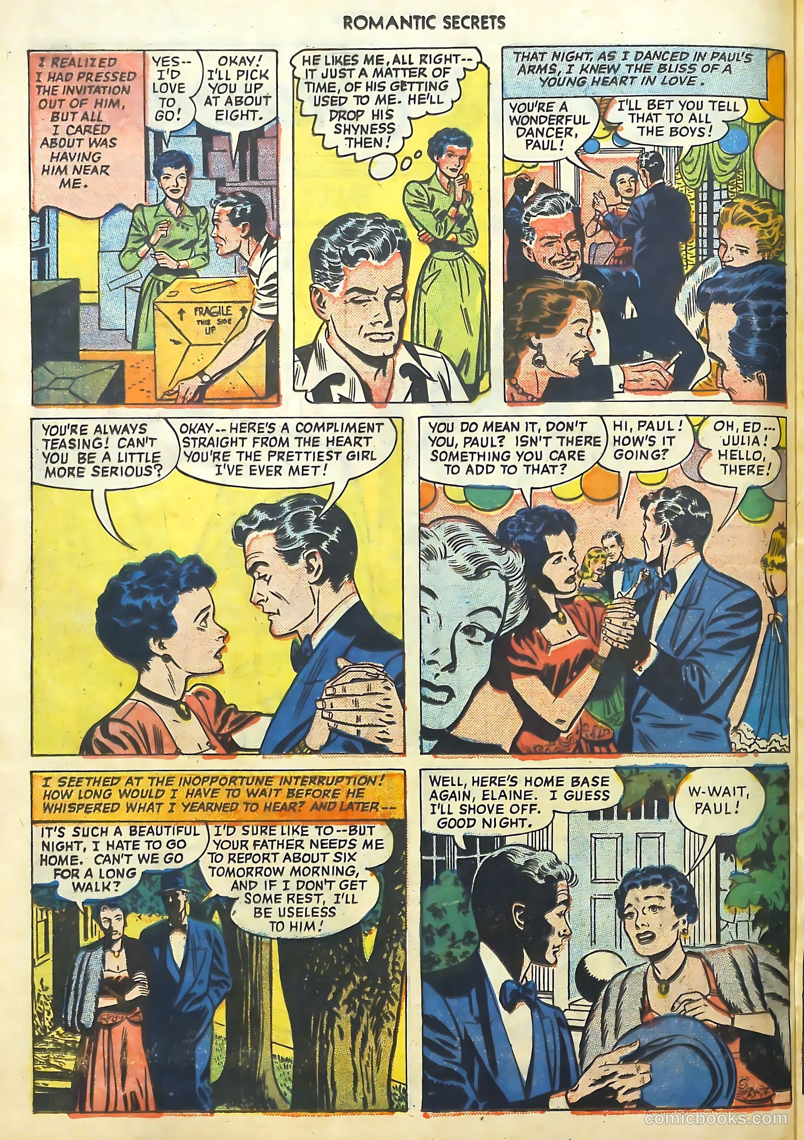 Romantic Secrets #17 (1951) — page 28 of 36