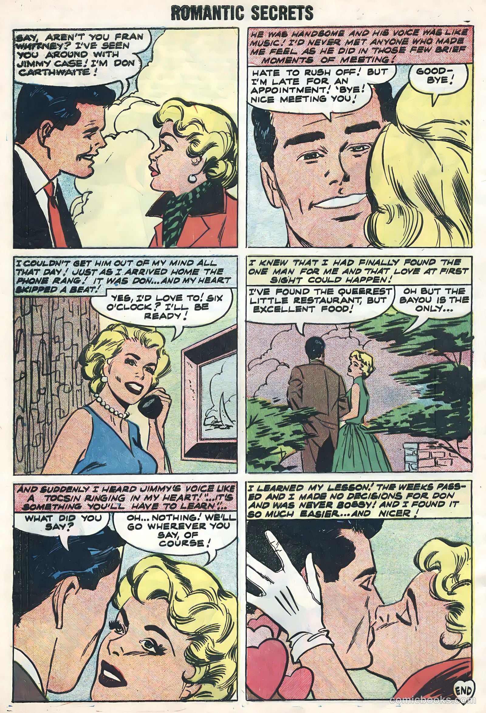 Romantic Secrets #18 (1958) — page 8 of 36