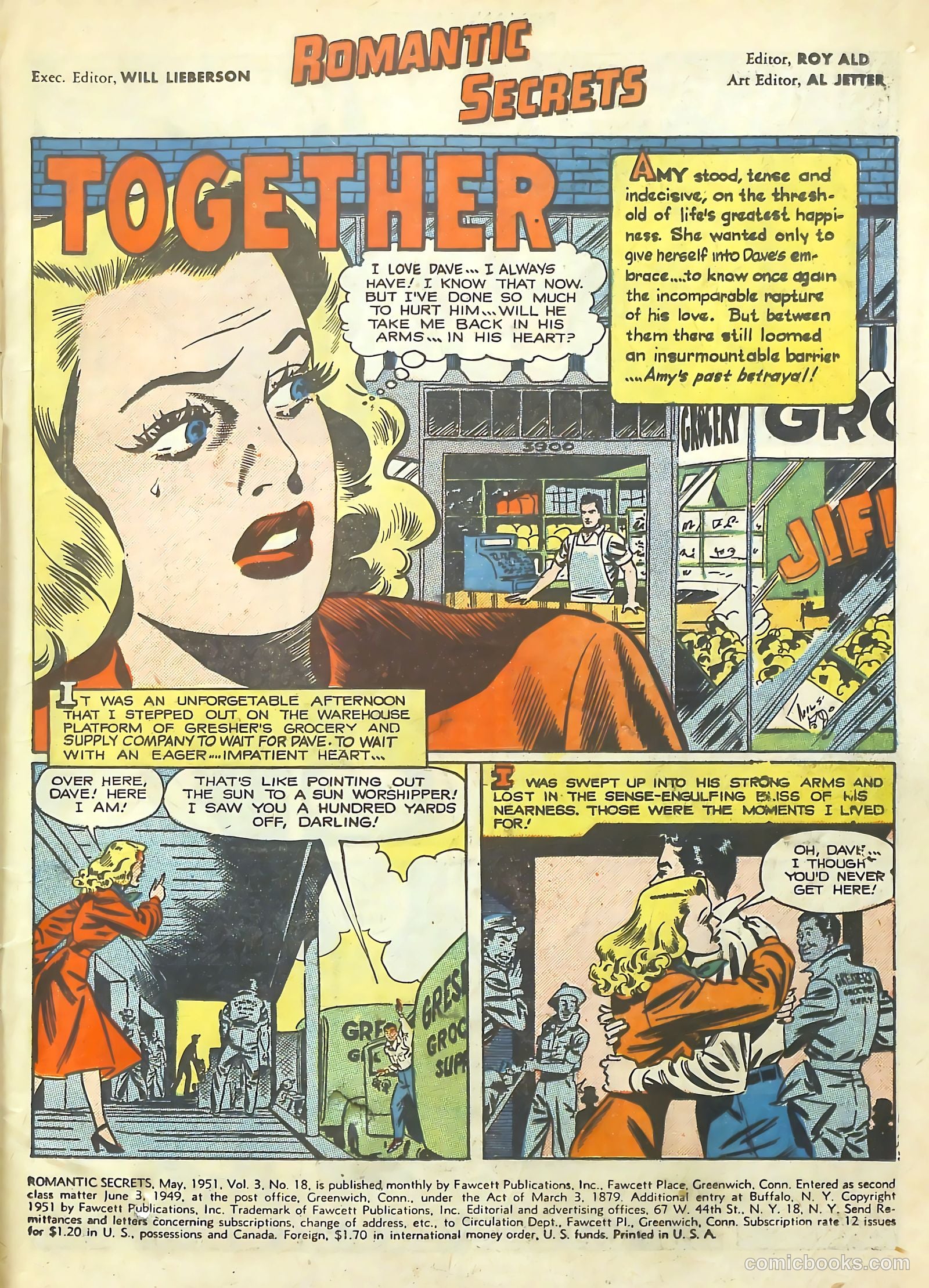 Romantic Secrets #18 (1951) — page 3 of 36